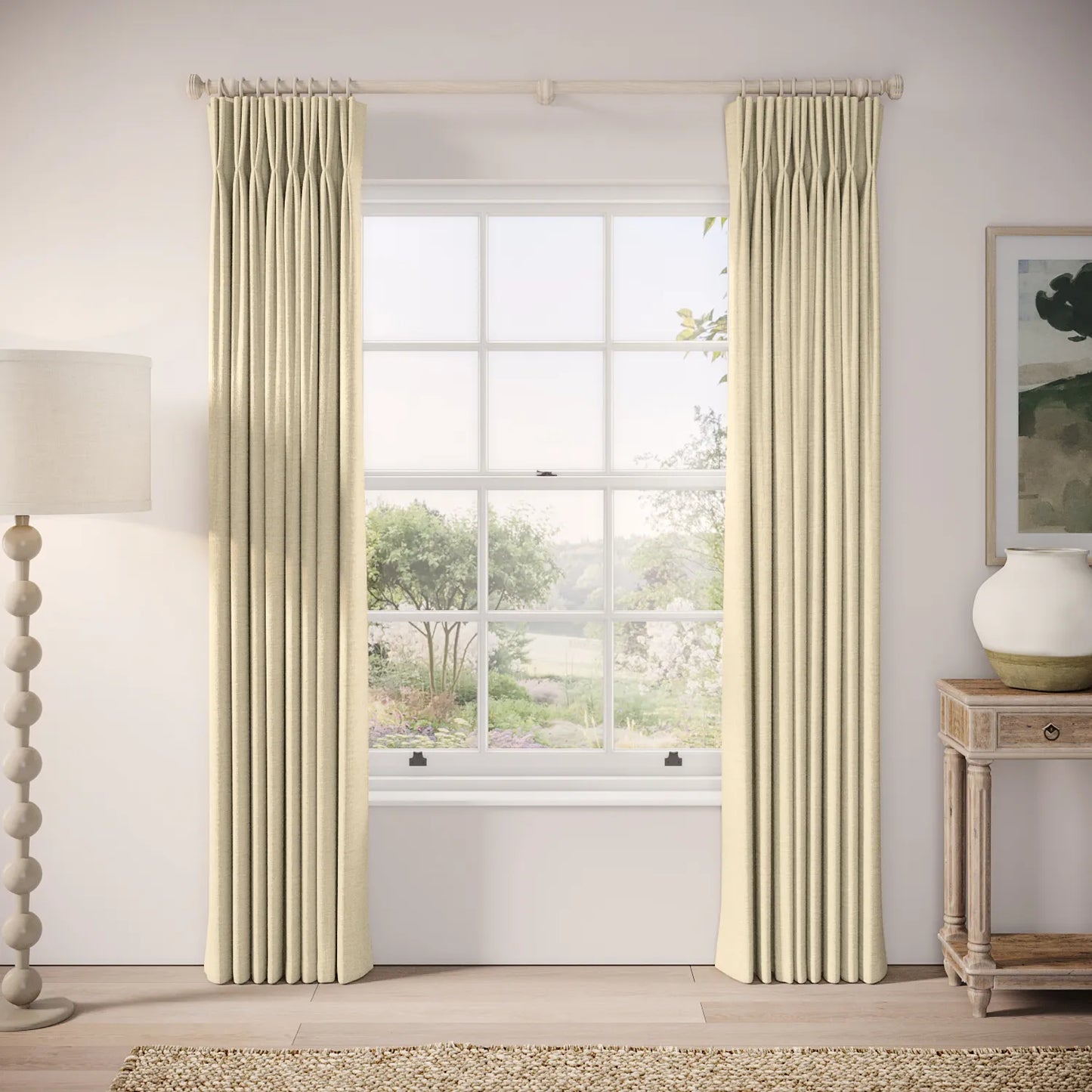 Merlin's Beard Curtains - Eco Boucle - Viennese Whirl