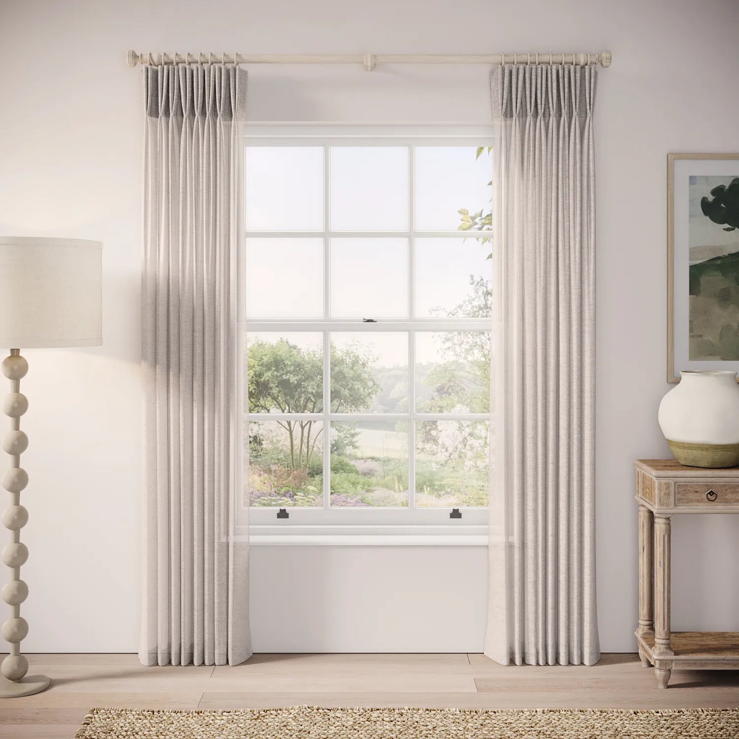 Merlin's Beard Curtains - Slubby Sheer - Tasteful