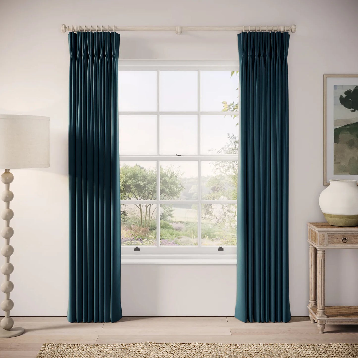Merlin's Beard Curtains - Soft Velvet - Reef