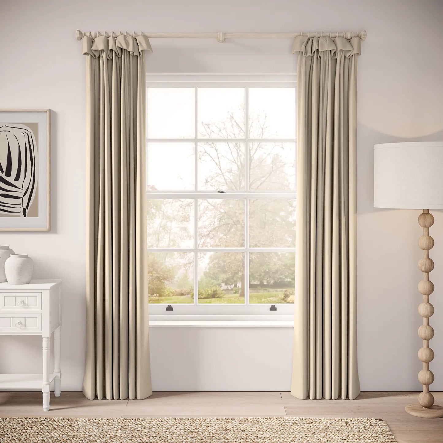Mrs Twitchit Curtains - Brushed Cotton - Mantlepiece