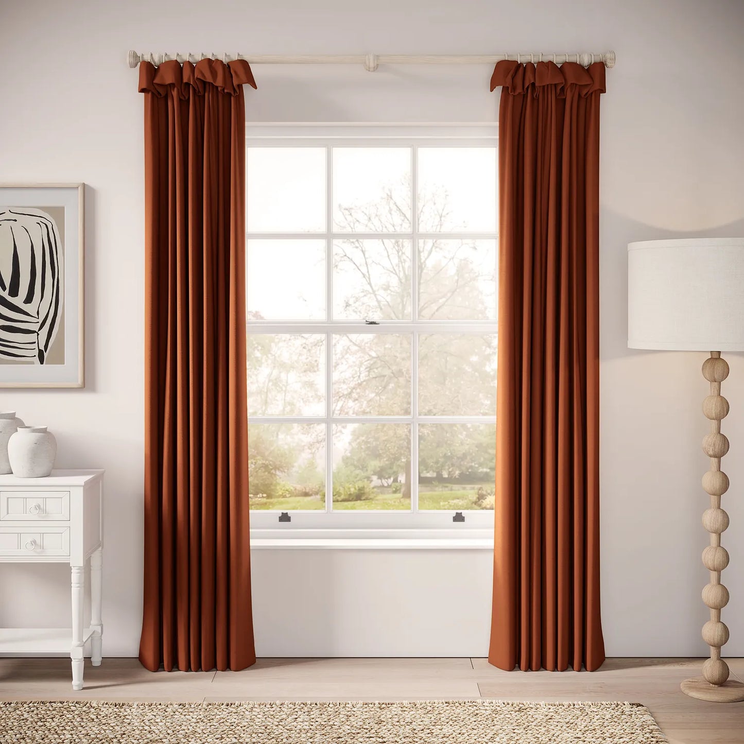 Mrs Twitchit Curtains - Linen Blend - Flare