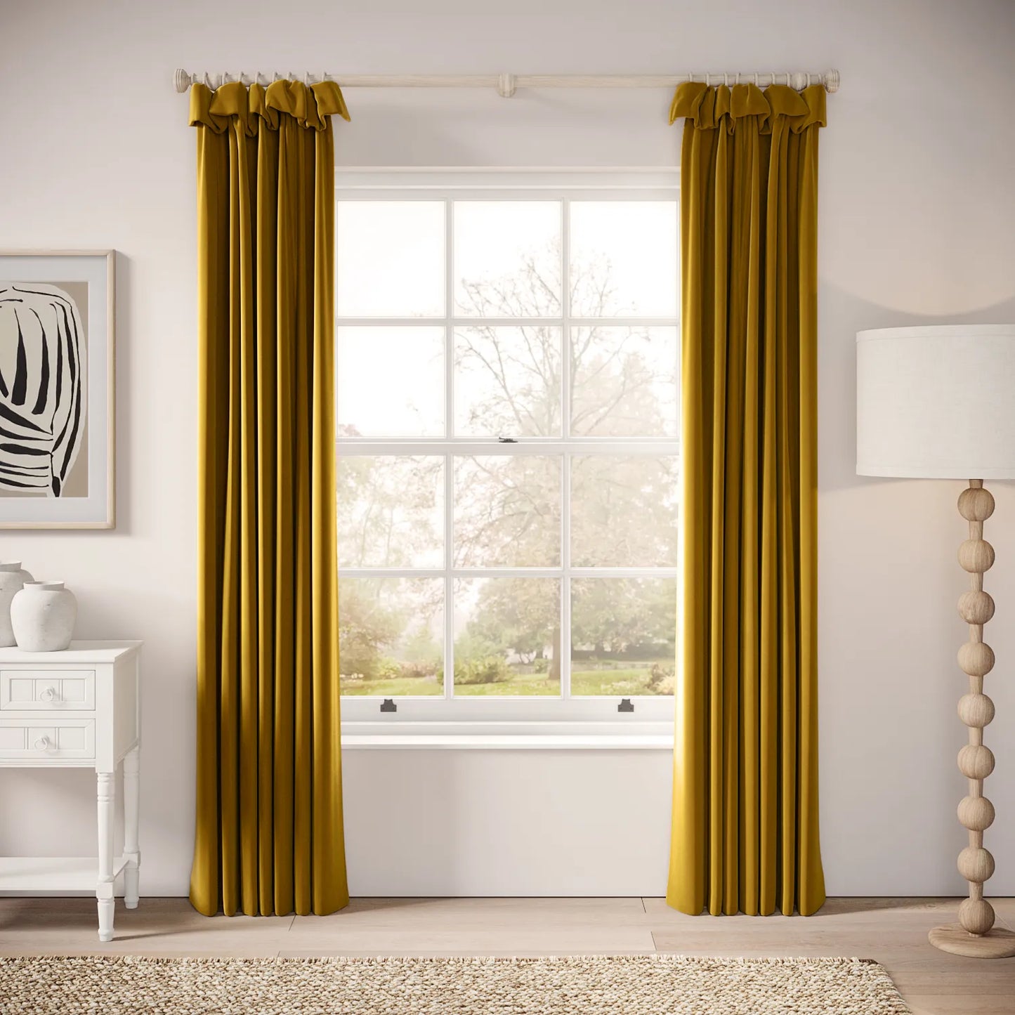 Mrs Twitchit Curtains - Soft Velvet - Lucky Strike