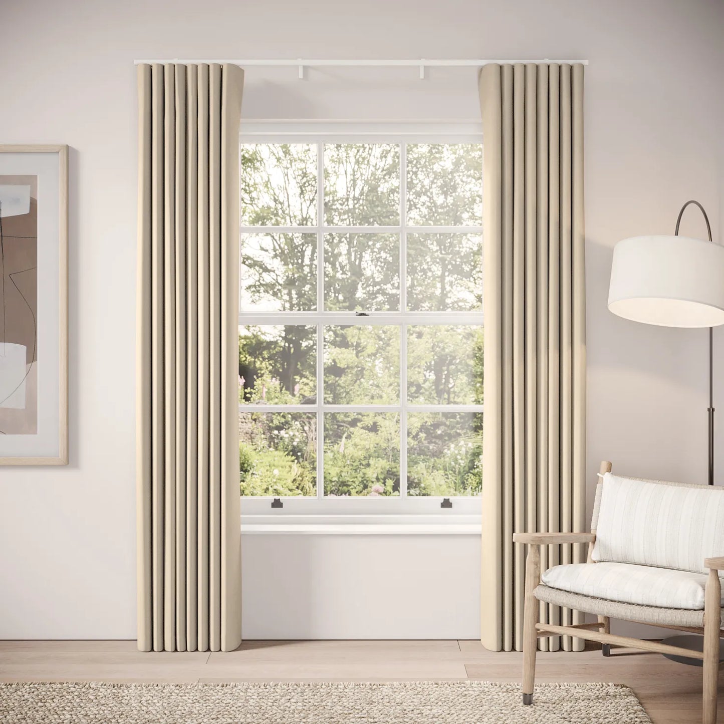 Porthcawl Curtains - Brushed Cotton - Mantlepiece