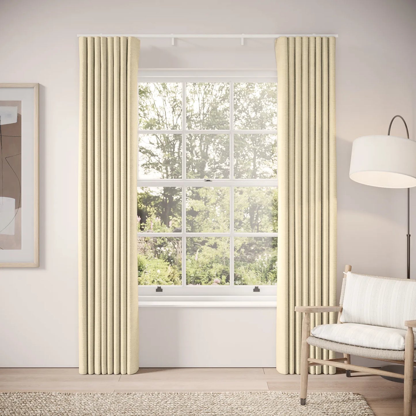 Porthcawl Curtains - Eco Boucle - Viennese Whirl