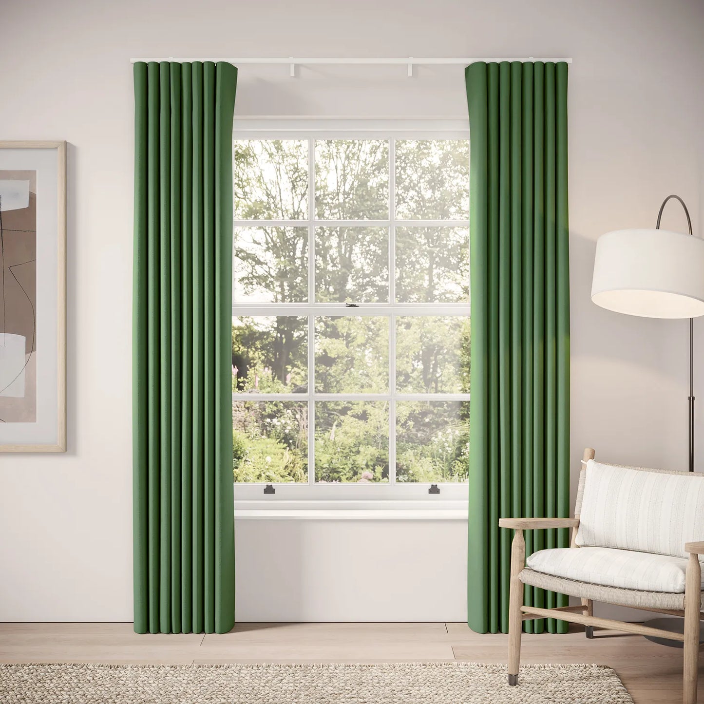 Porthcawl Curtains - Linen Blend - Lawnmower