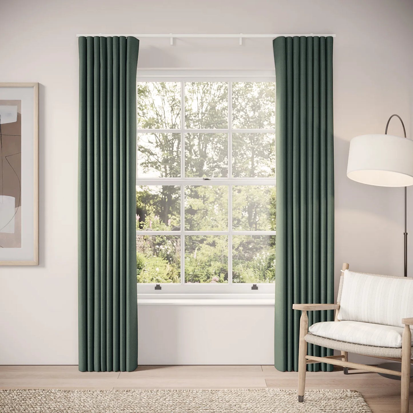 Porthcawl Curtains - Pure Linen - Flotsam