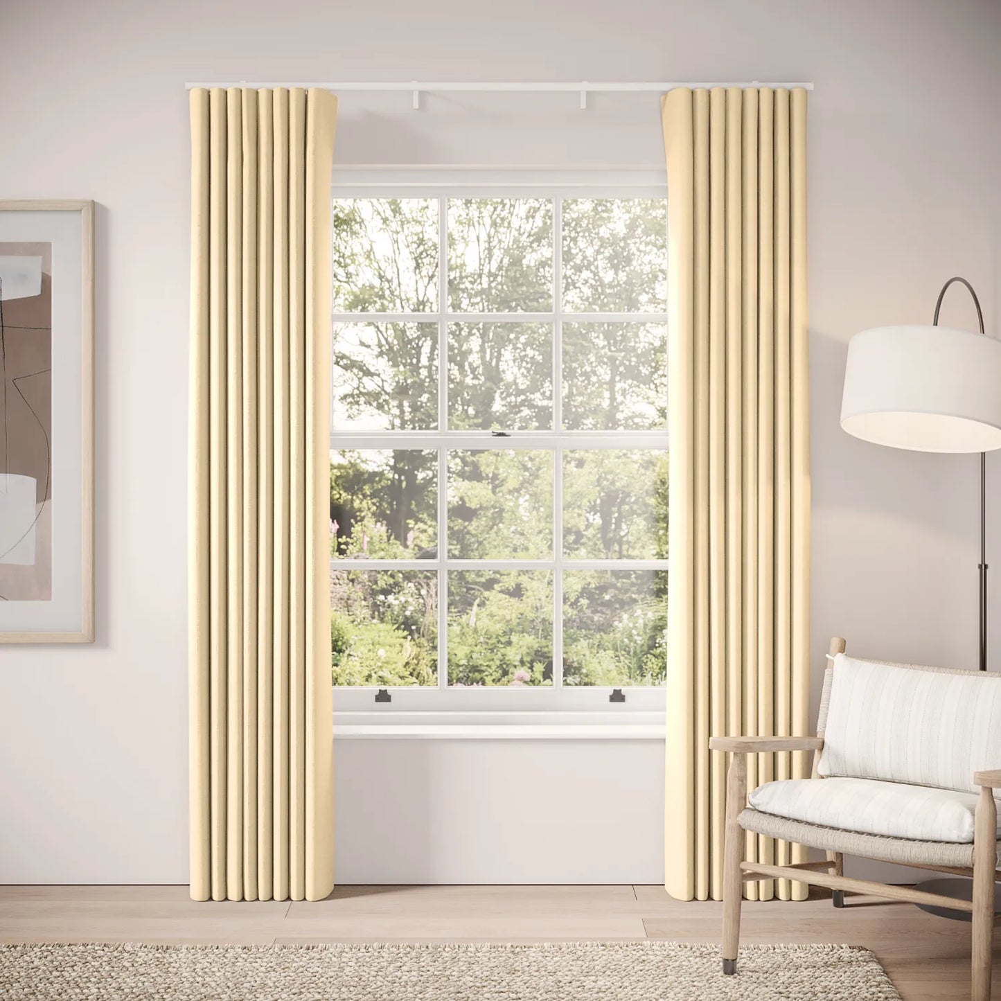 Porthcawl Curtains - Pure Linen - Overnight Oats