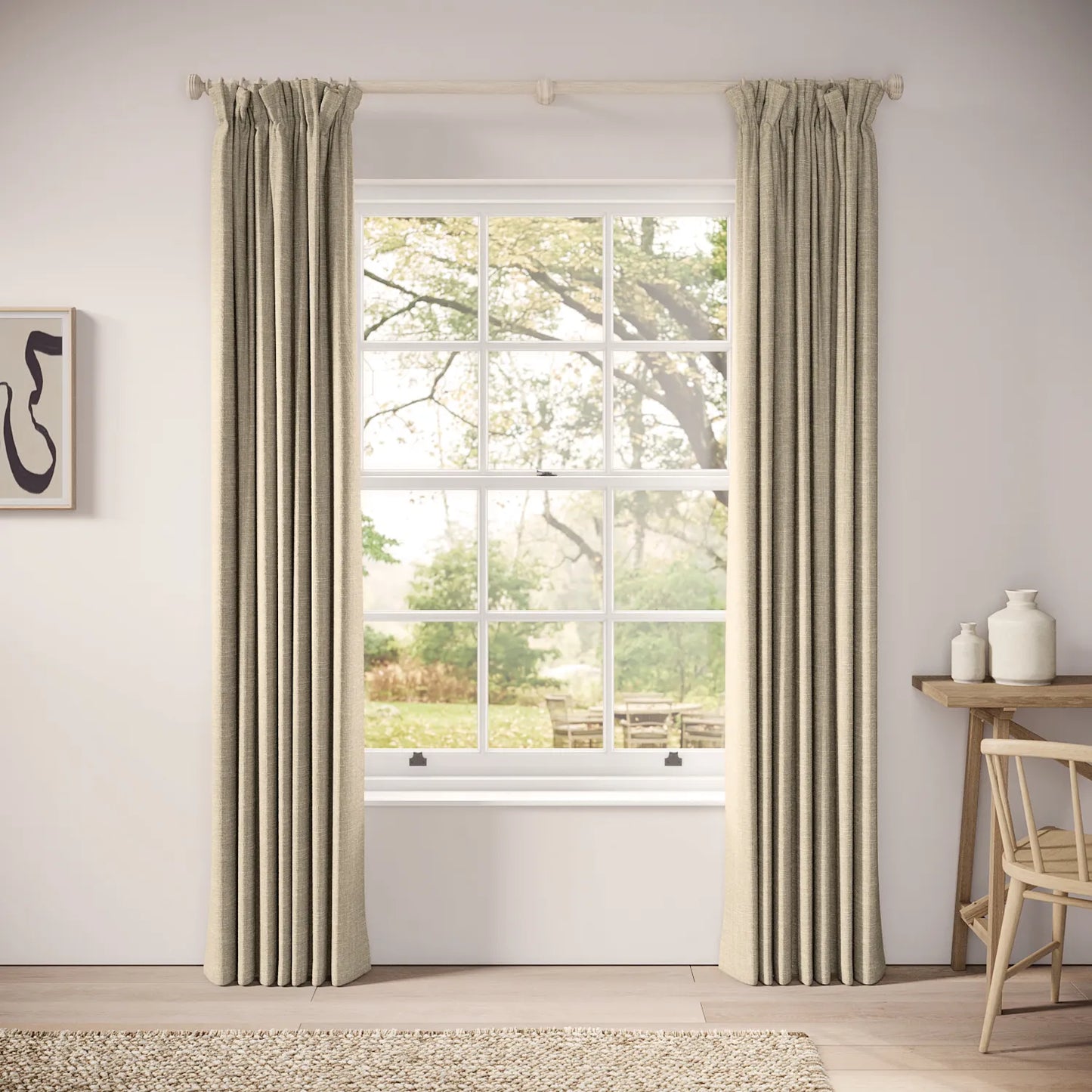Veg Patch Curtains - Eco Boucle - Tabby Cat