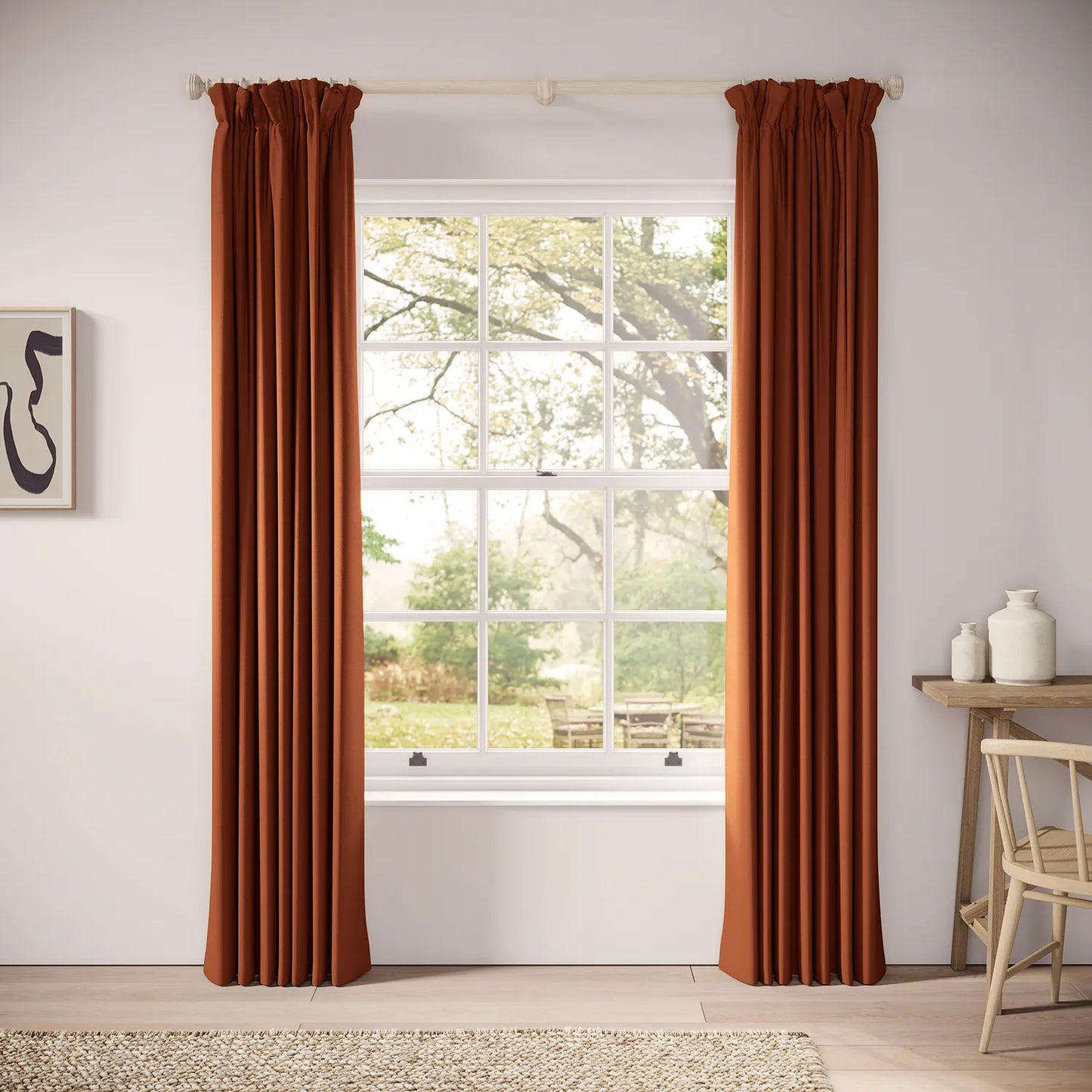 Veg Patch Curtains - Linen Blend - Flare