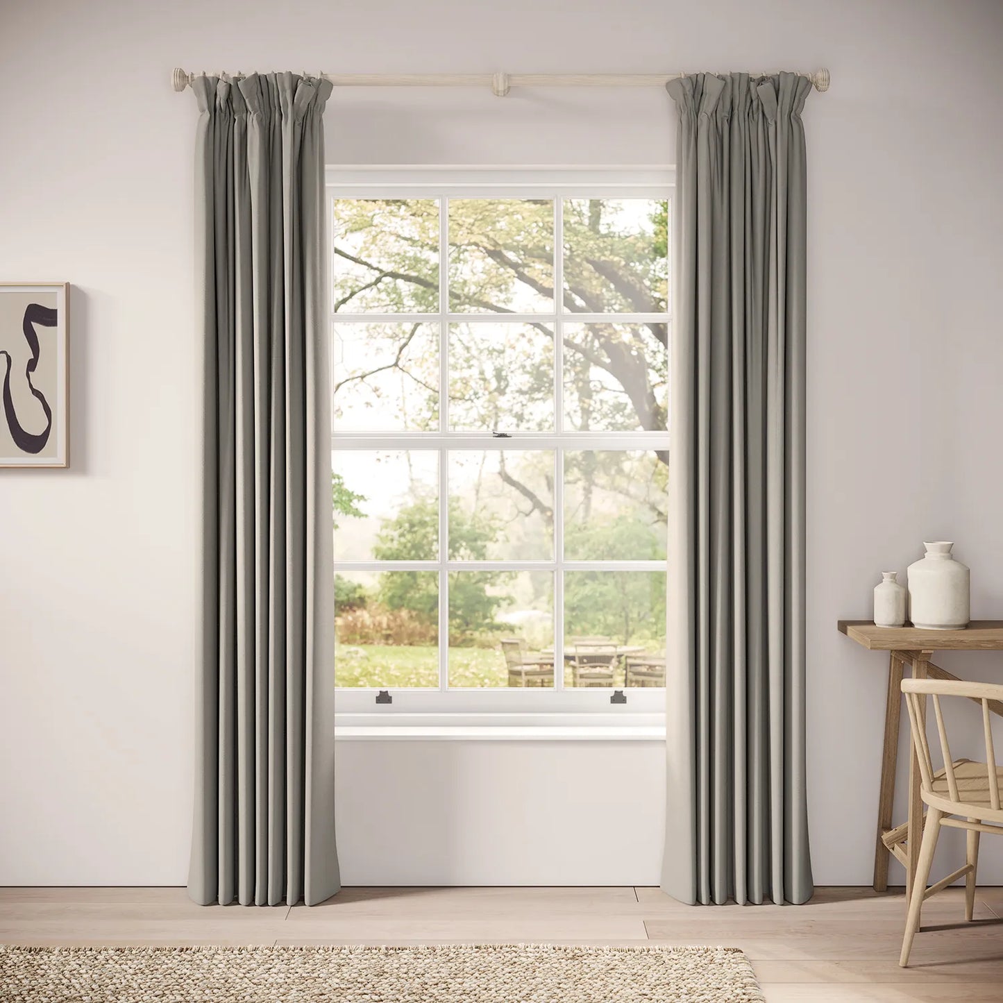 Veg Patch Curtains - Linen Blend - St Clements