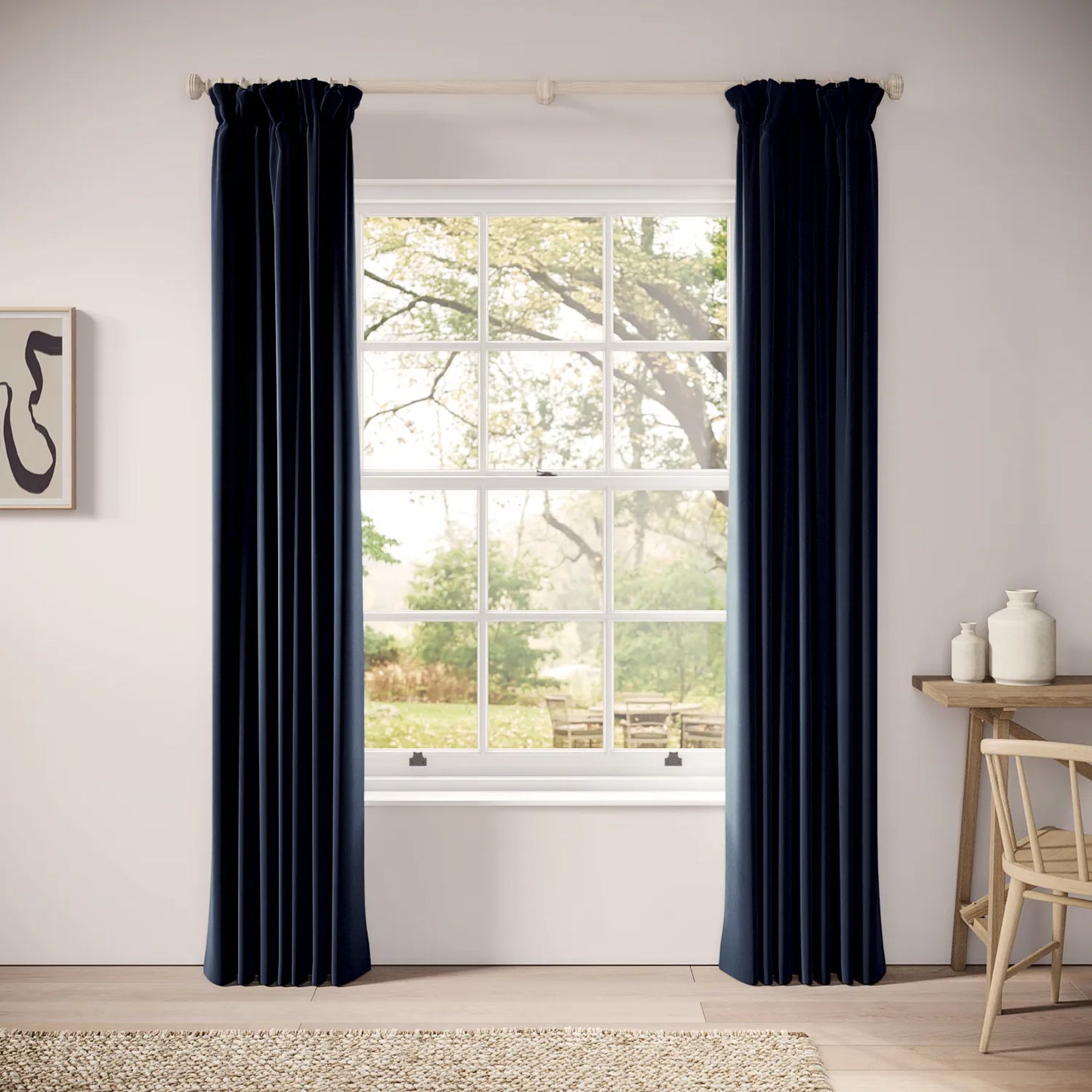 Veg Patch Curtains - Soft Velvet - Nocturne