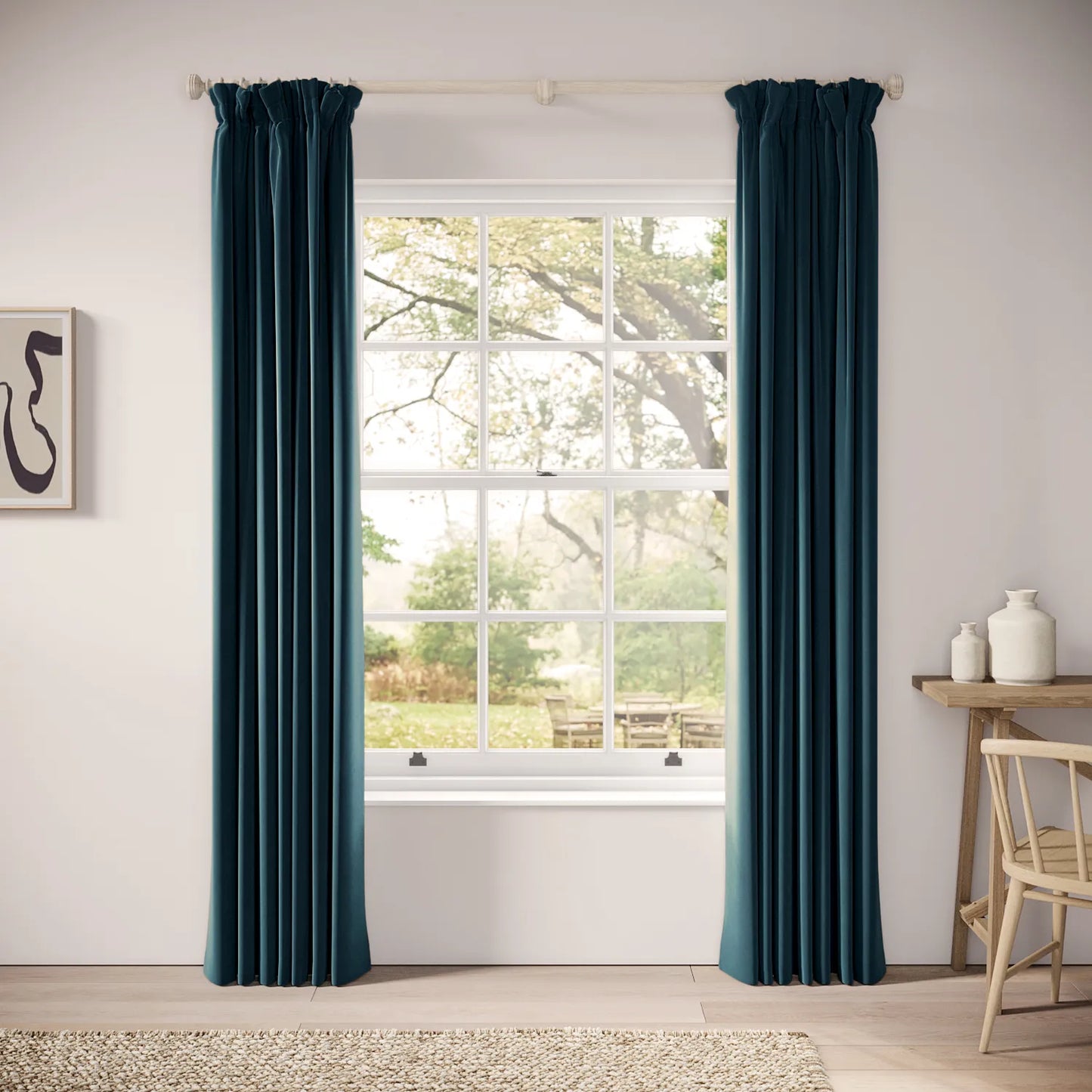 Veg Patch Curtains - Soft Velvet - Reef