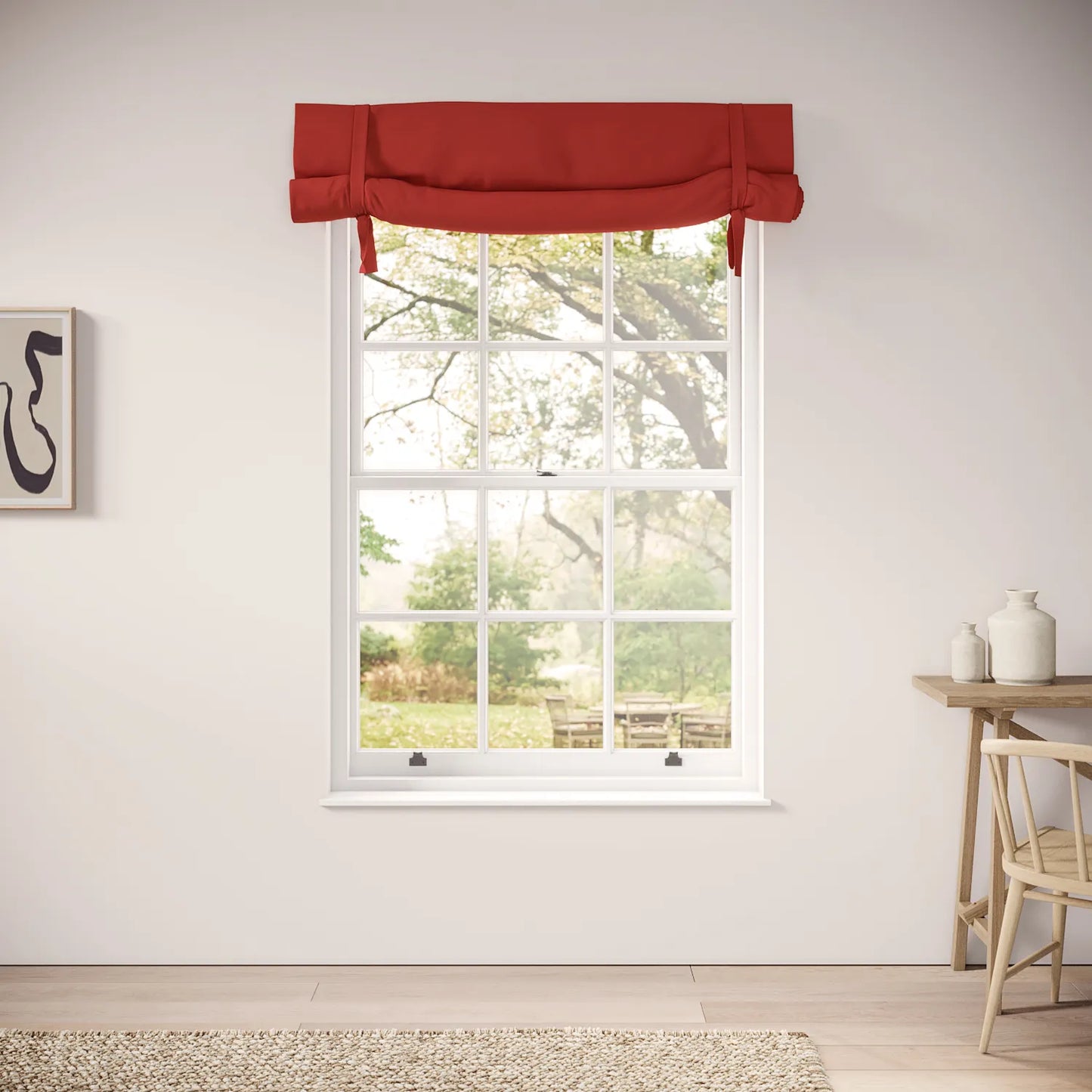 Agnetha Blind - Linen Blend - Cardinal