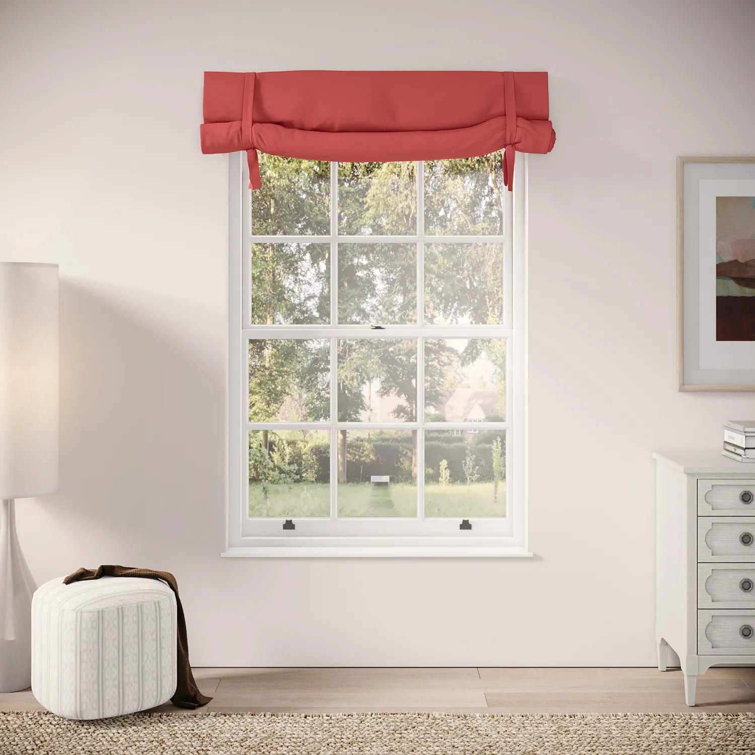 Agnetha Blind - Linen Blend - Crimsonite
