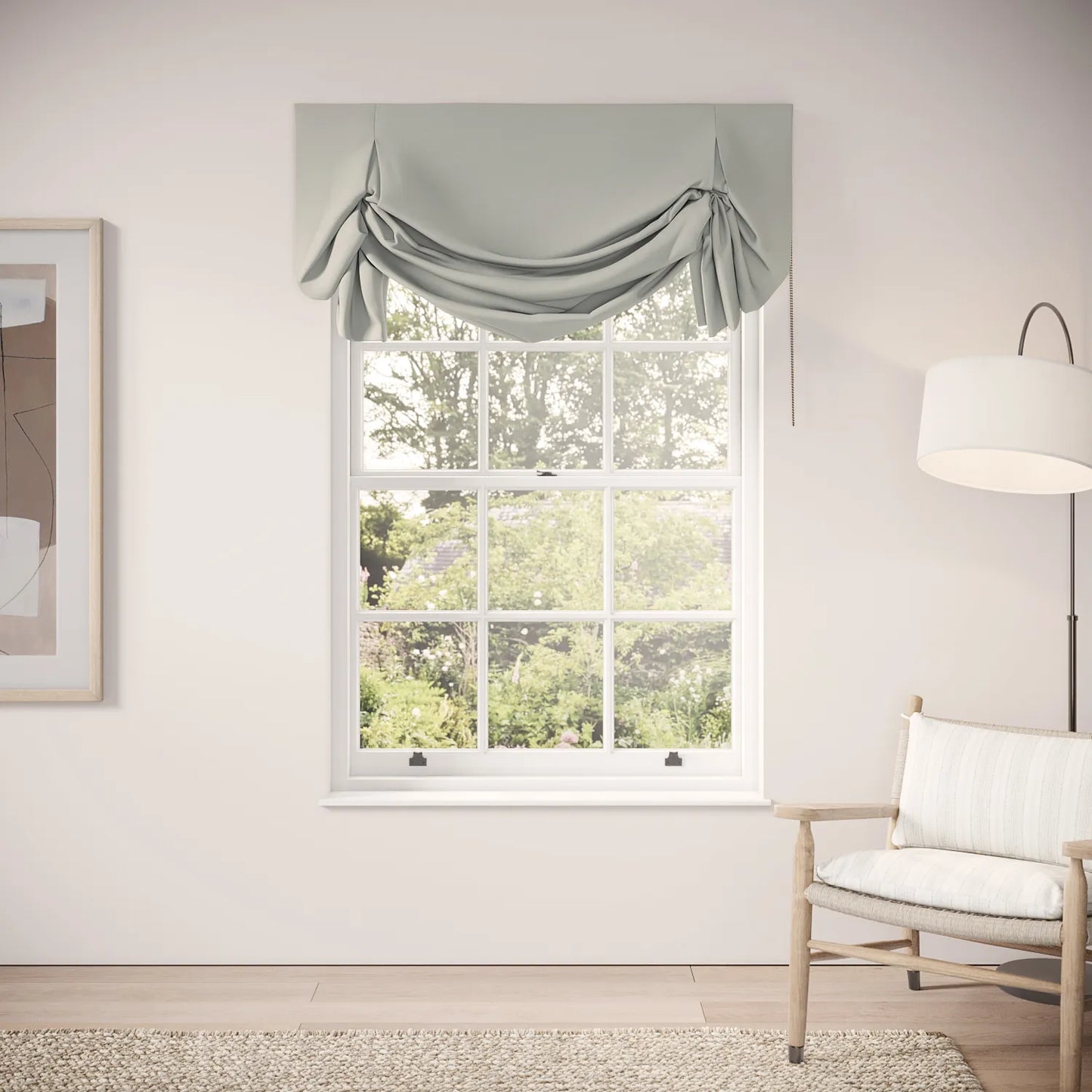 Big Smoke Blind - Linen Blend - Villa Blue