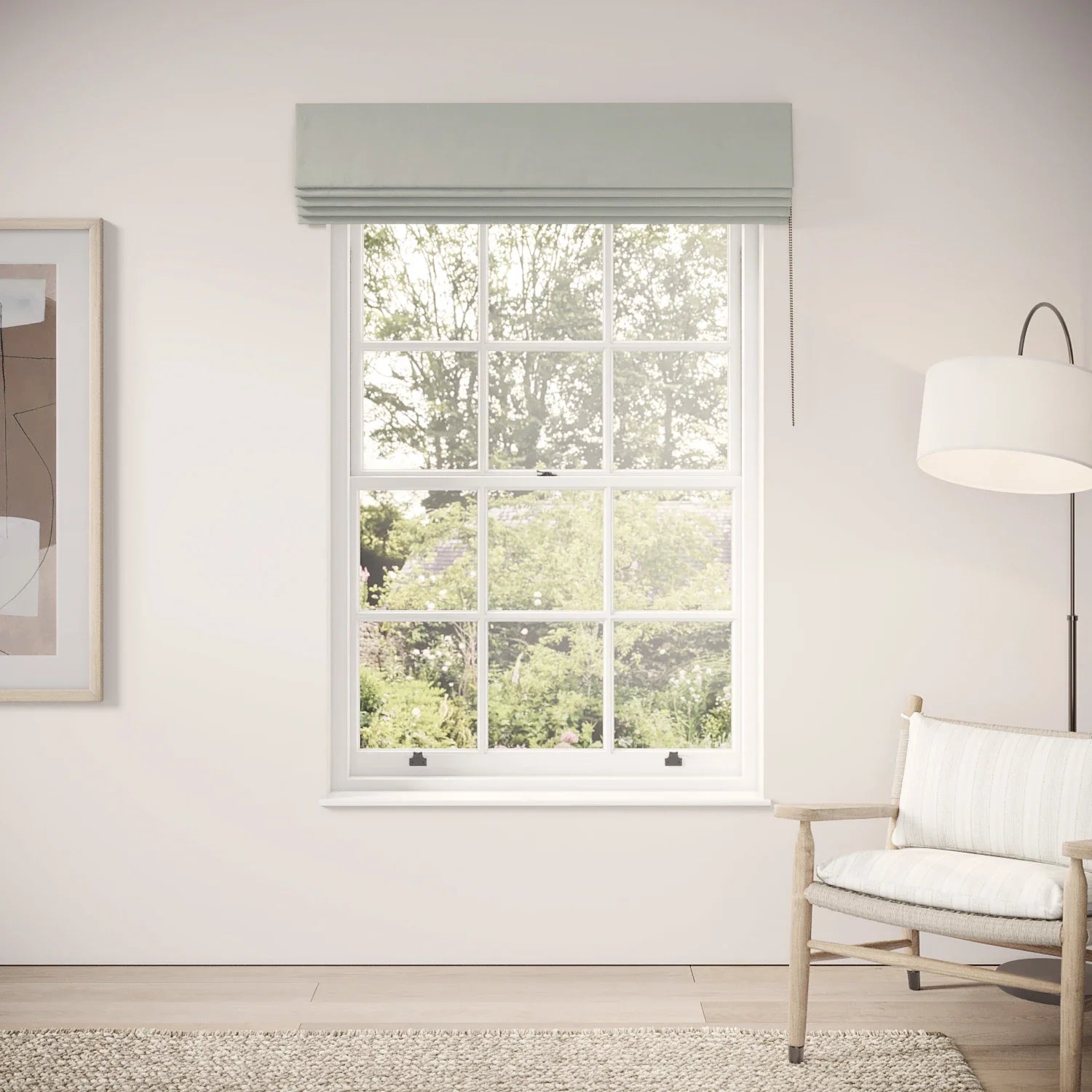 Cup of Sugar Blind - Linen Blend - Villa Blue