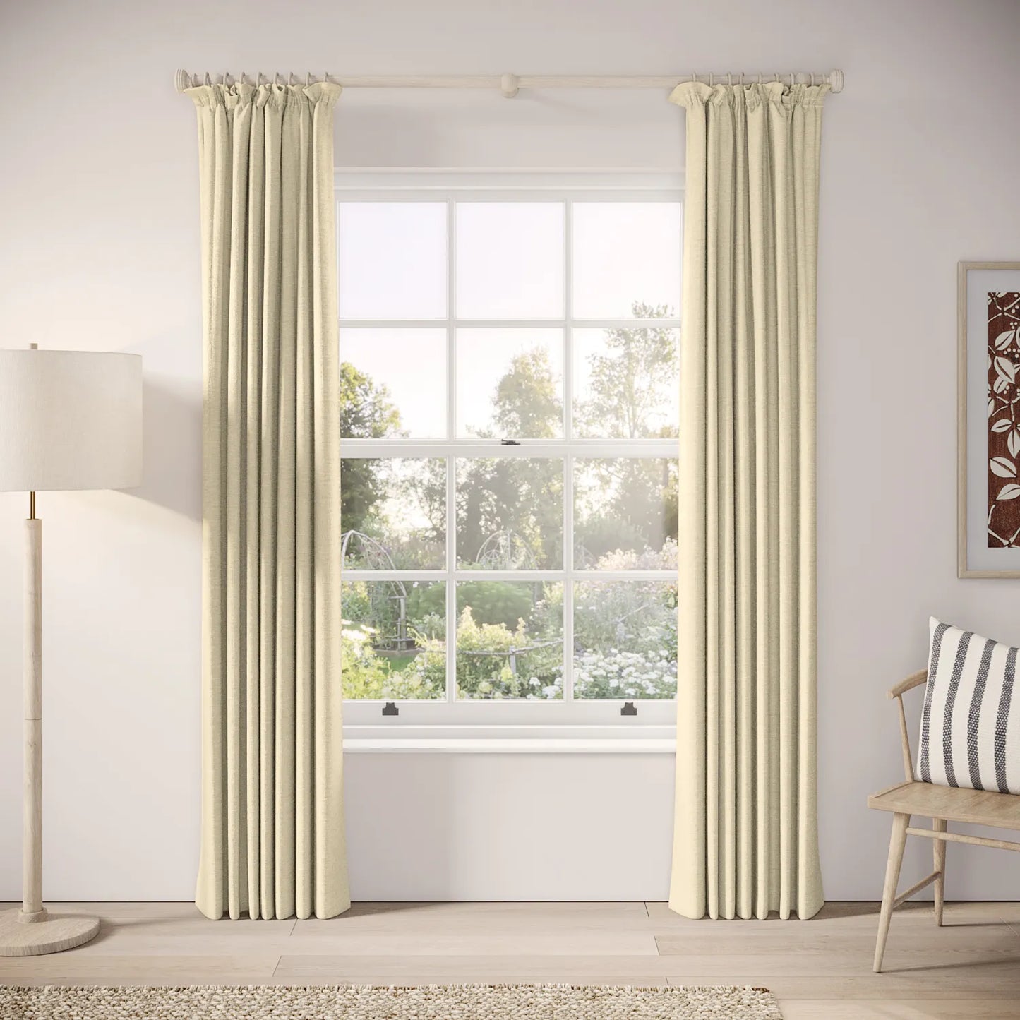 Cwtch Curtains - Eco Boucle - Viennese Whirl