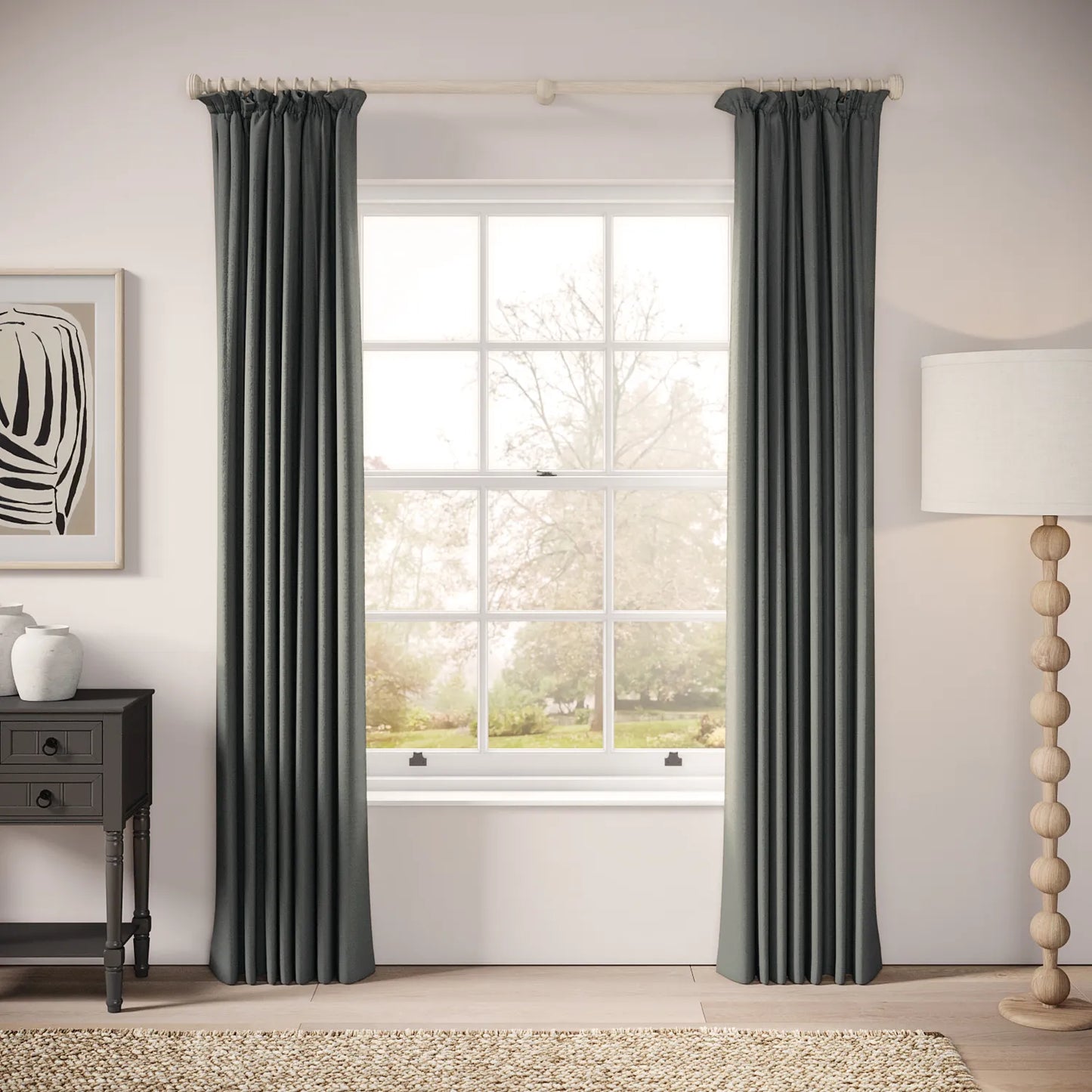 Cwtch Curtains - Eco Weave - Plunge