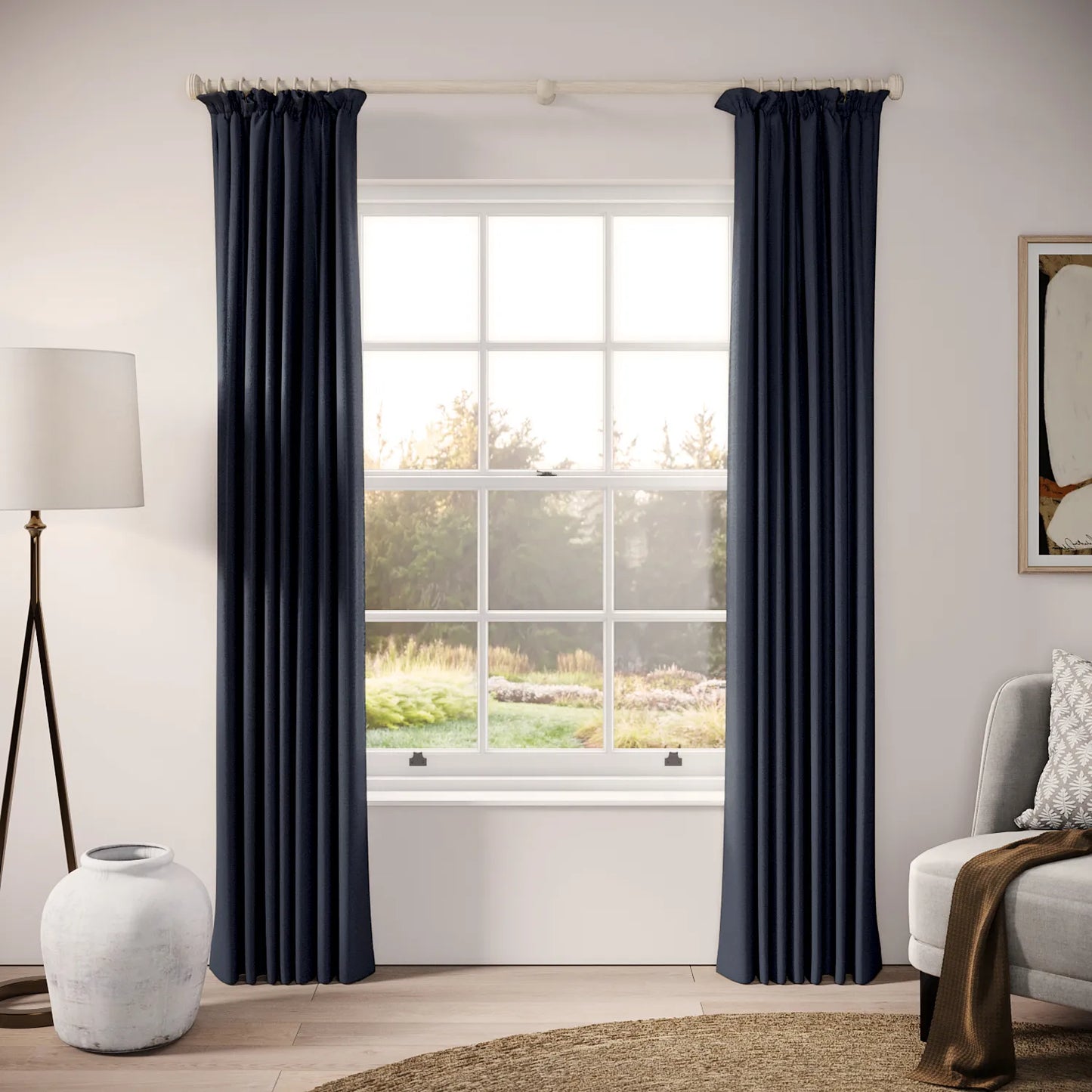 Cwtch Curtains - Eco Weave - Submarine