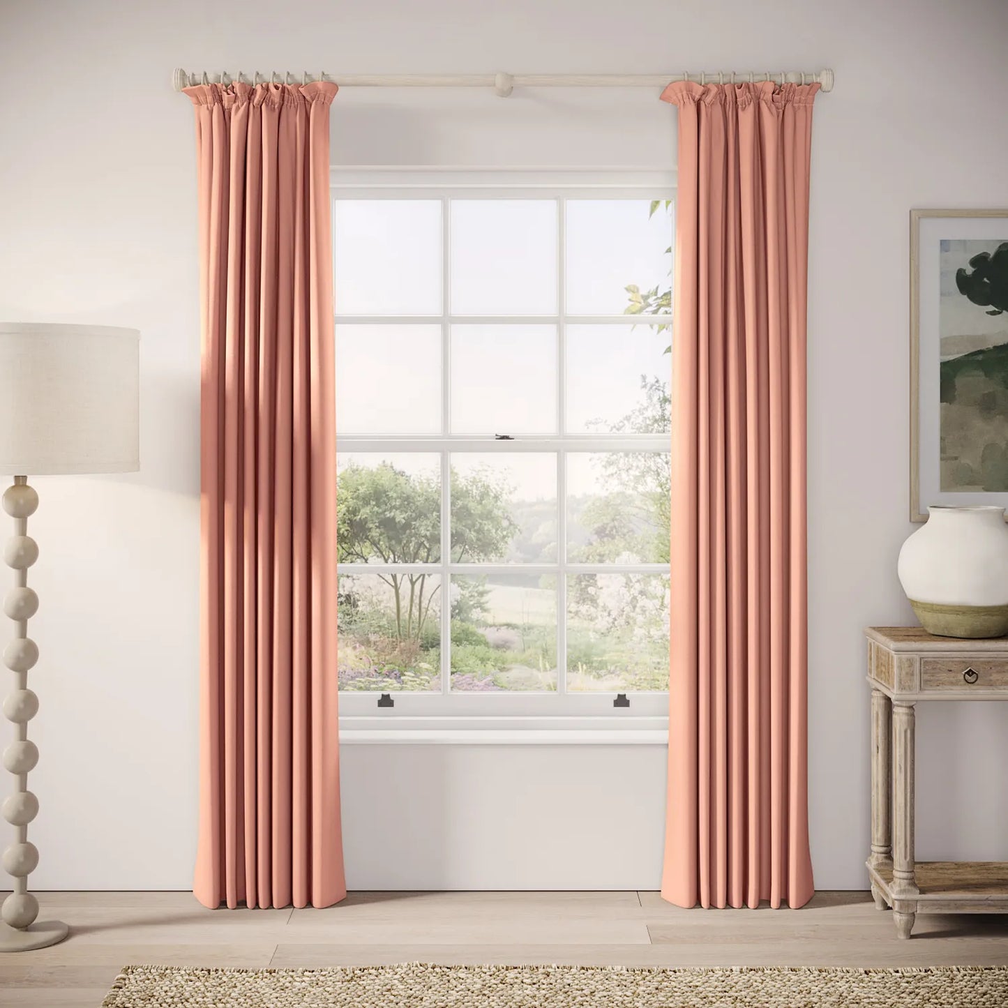 Cwtch Curtains - Linen Blend - Lollipop