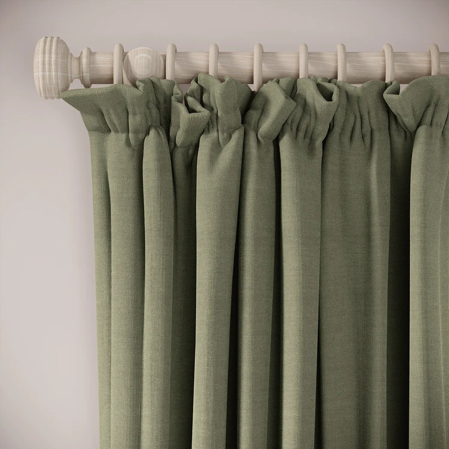 Cwtch Curtains - Pure Linen - Herbal