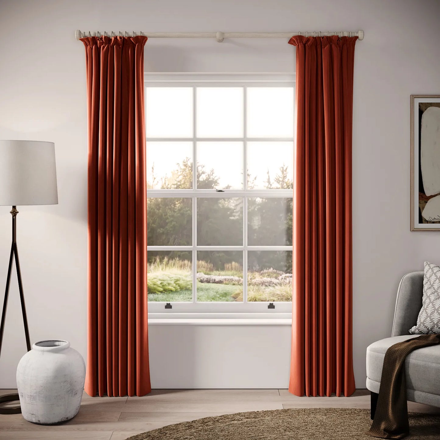 Cwtch Curtains - Soft Velvet - Cookout