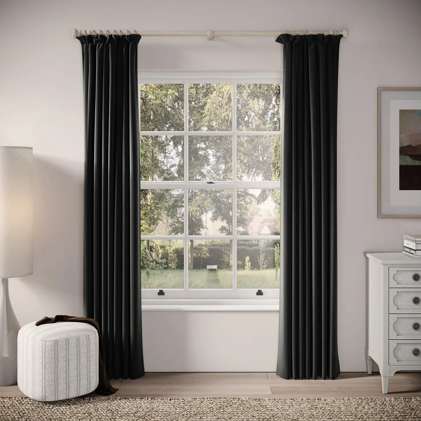 Cwtch Curtains - Soft Velvet - Void