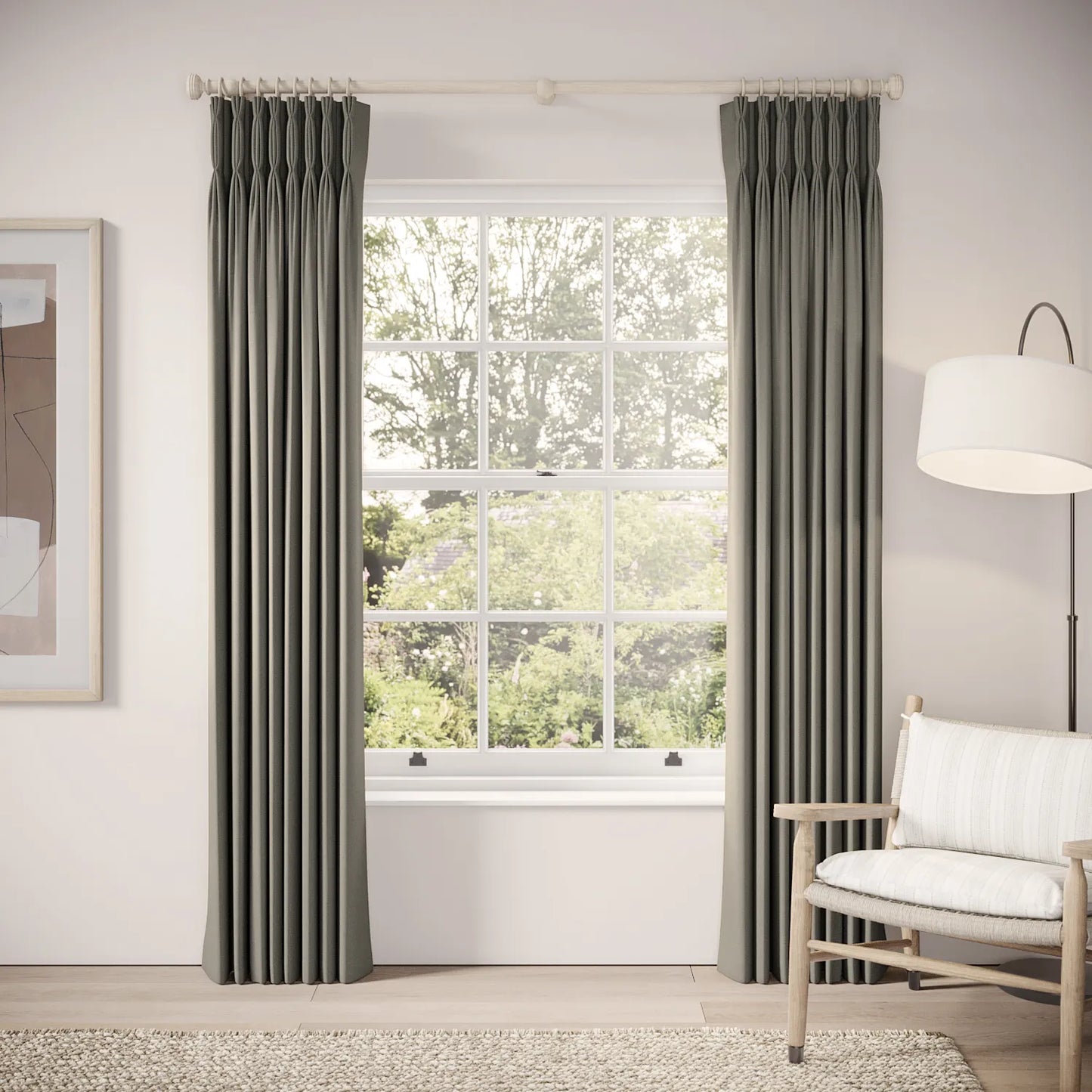 Double Dutch Curtains - Brushed Cotton - Stratus