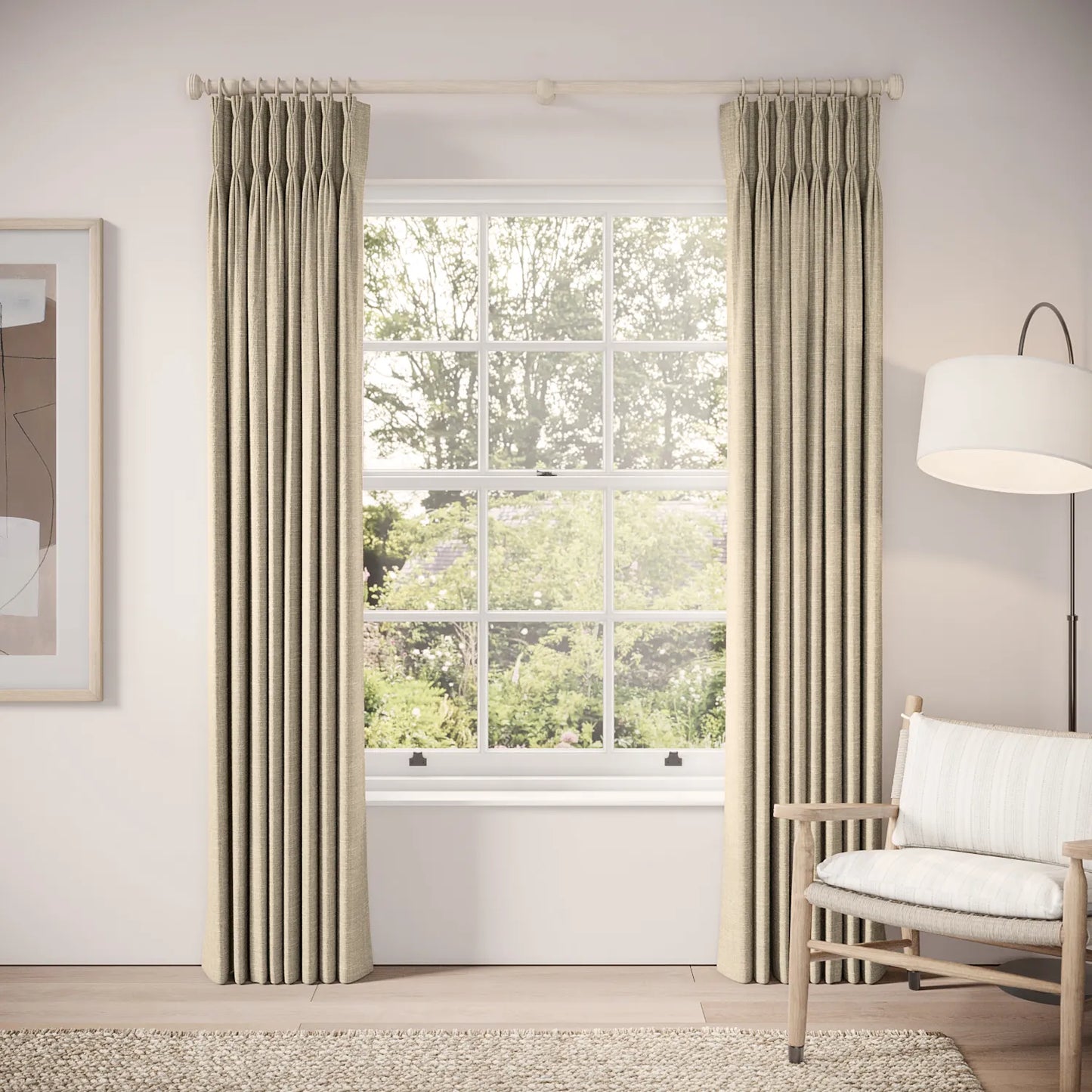 Double Dutch Curtains - Eco Boucle - Tabby Cat