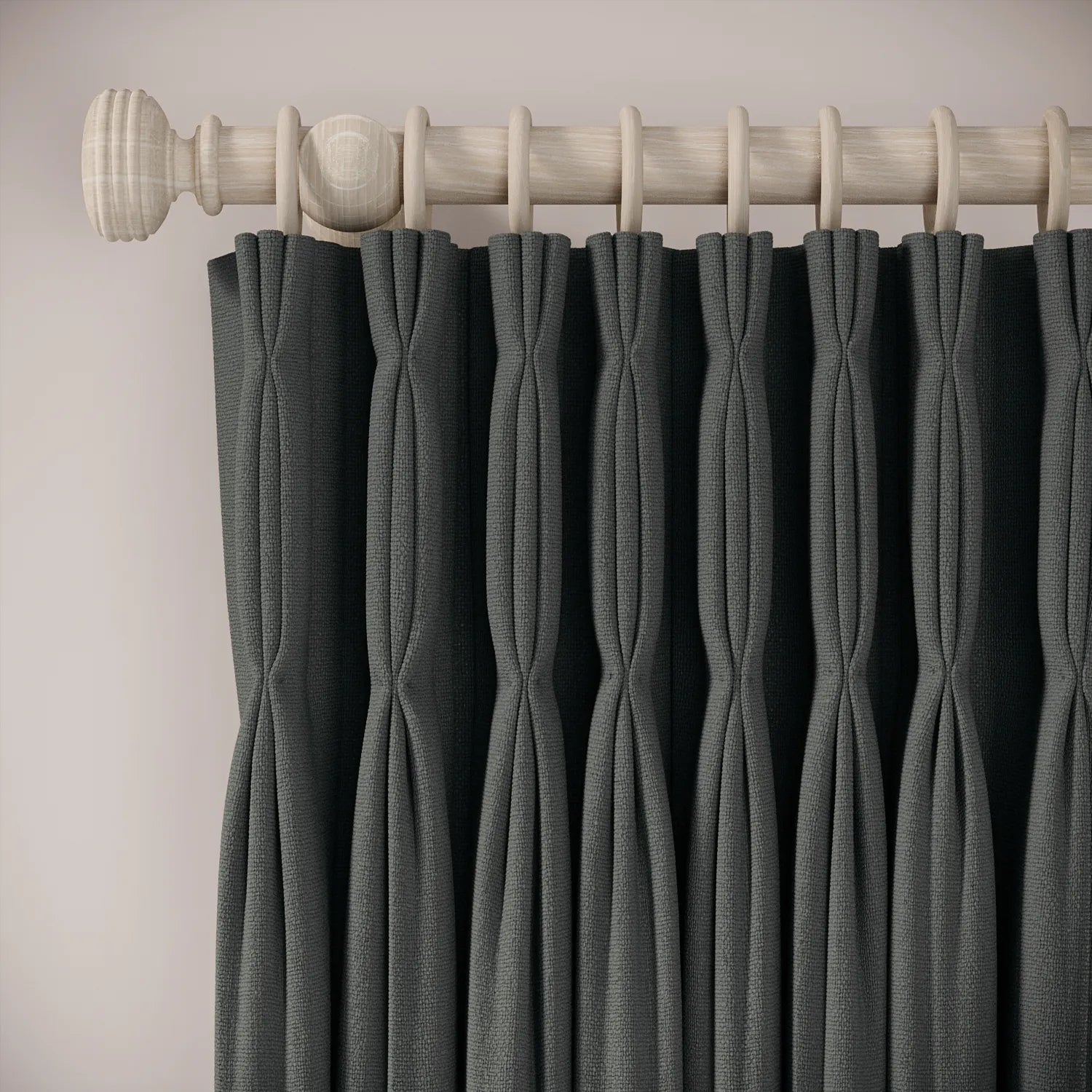 Double Dutch Curtains - Eco Weave - Plunge