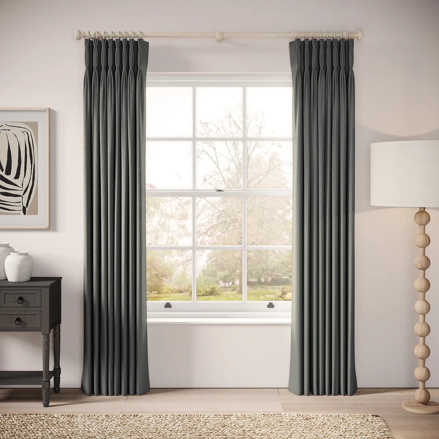 Double Dutch Curtains - Eco Weave - Plunge