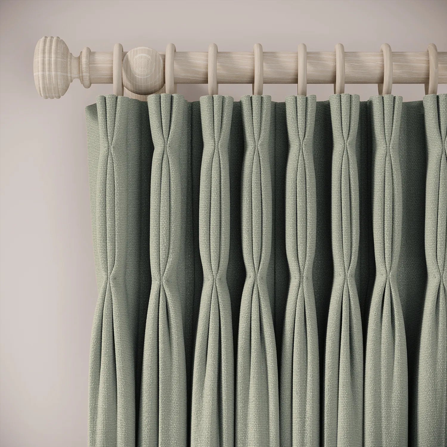 Double Dutch Curtains - Eco Weave - Tidal Pool