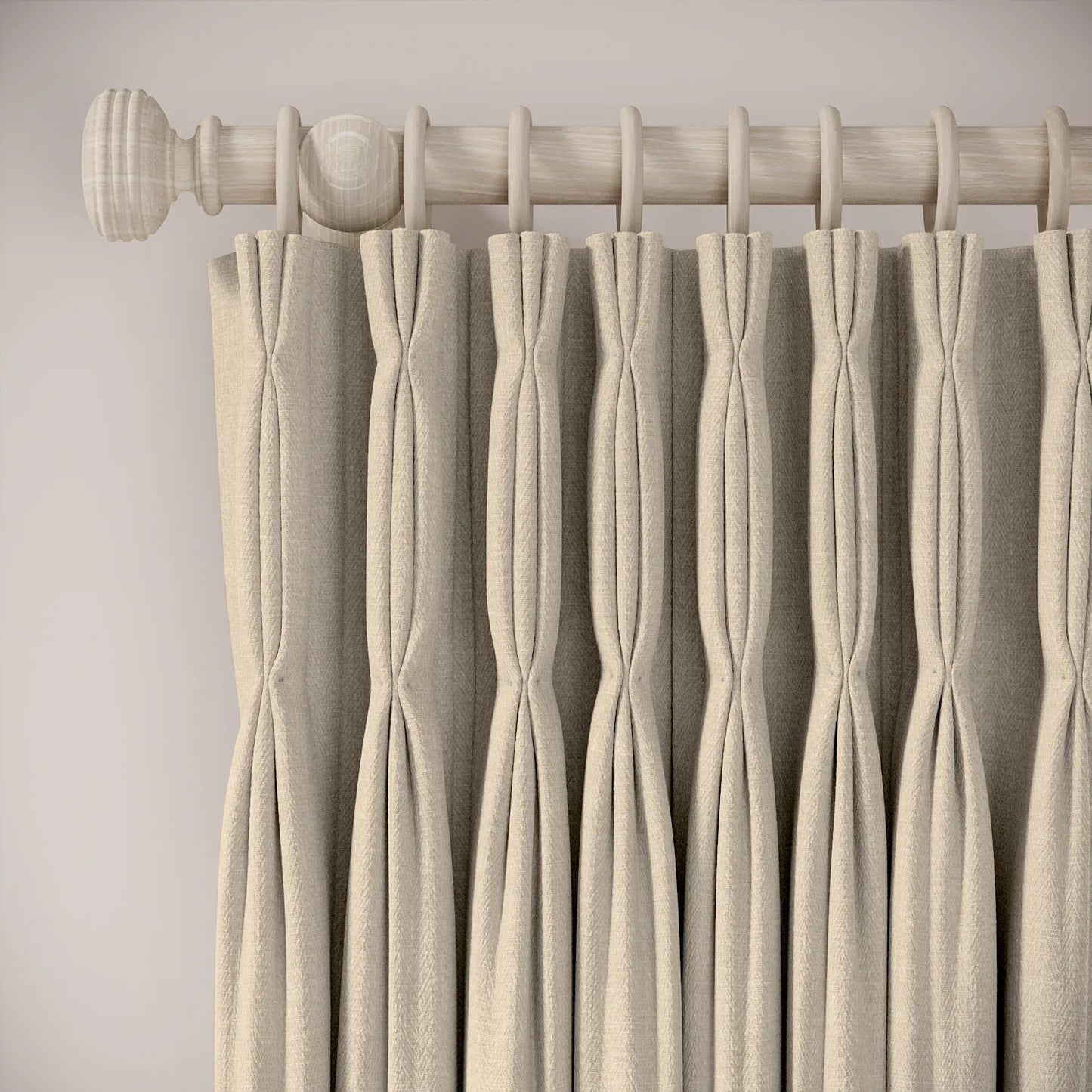 Double Dutch Curtains - House Fabric - Dunnock