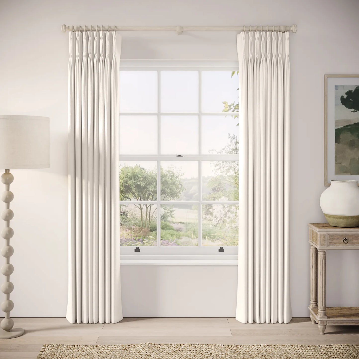 Double Dutch Curtains - Linen Blend - Chamonix