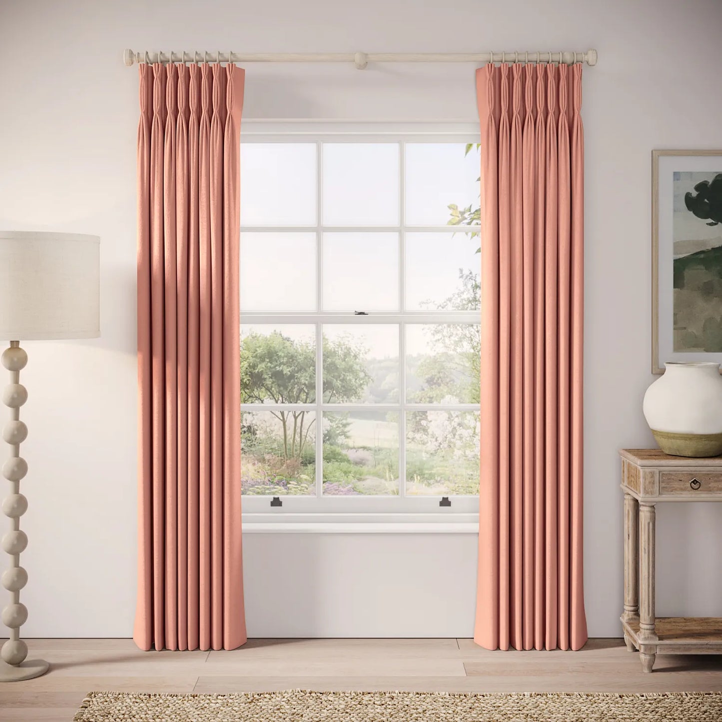 Double Dutch Curtains - Linen Blend - Lollipop