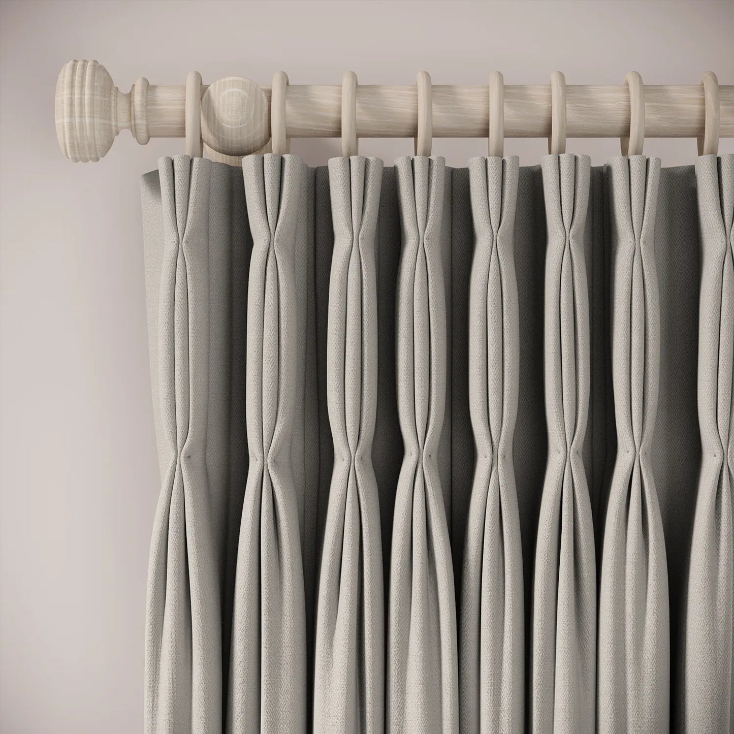 Double Dutch Curtains - Linen Blend - Nellie
