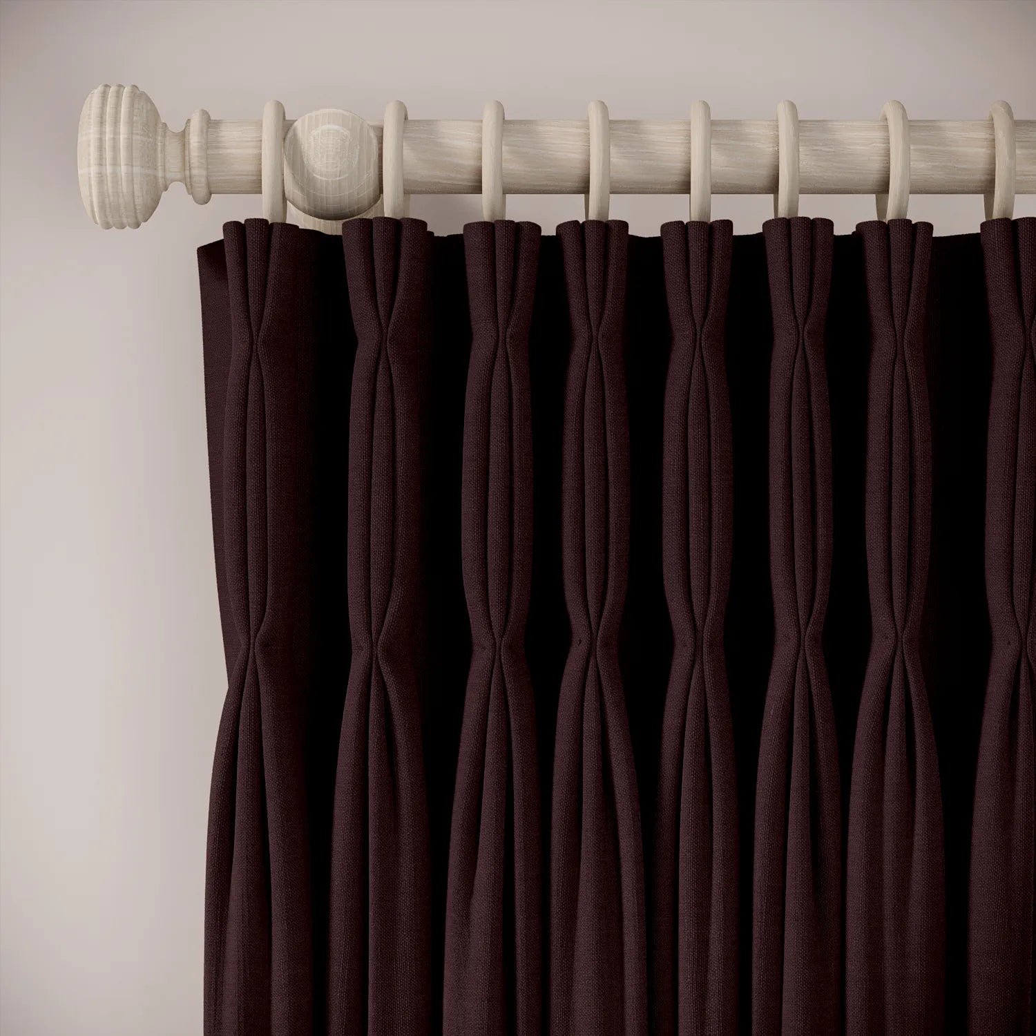 Double Dutch Curtains - Pure Linen - Plumble