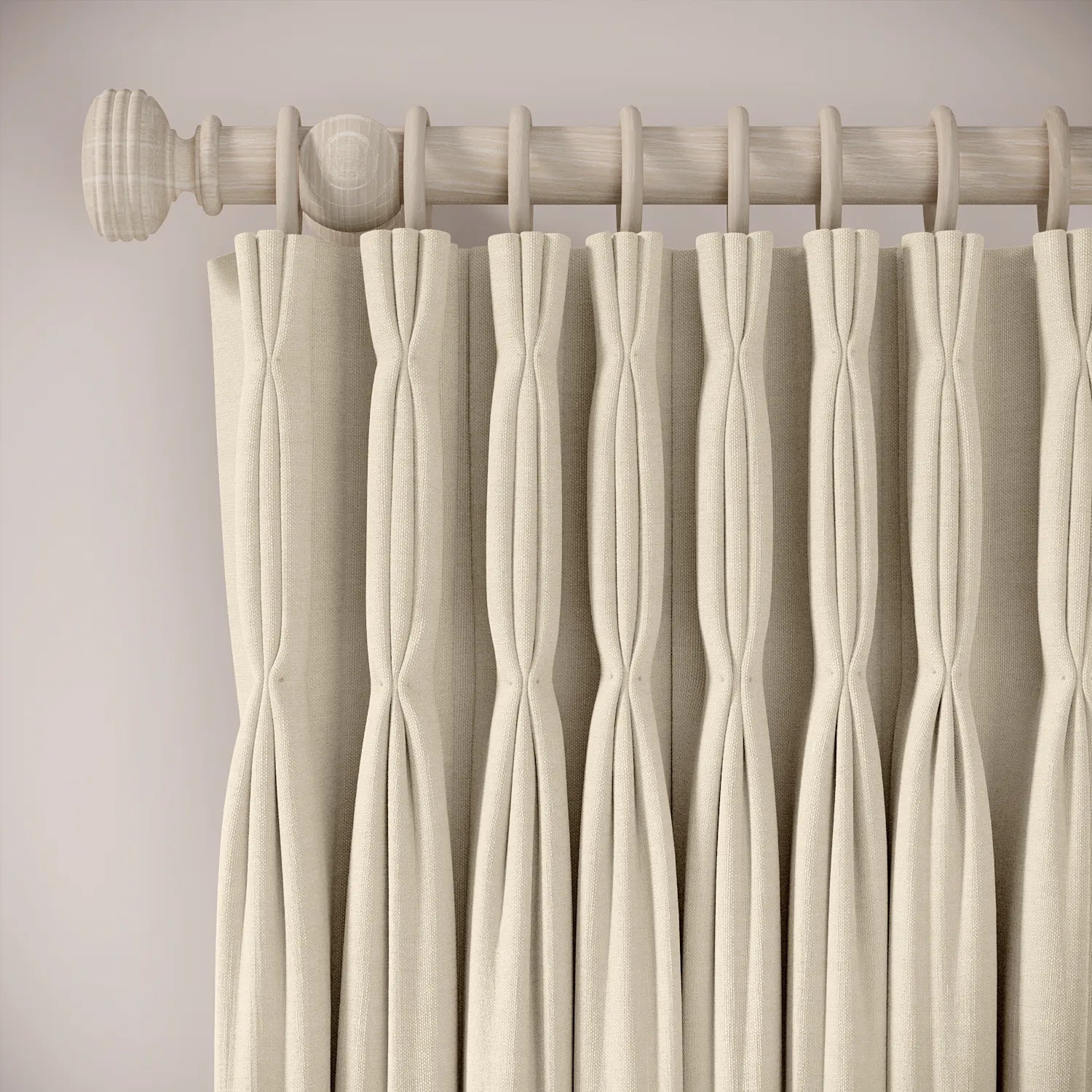 Double Dutch Curtains - Pure Linen - Shakespeare