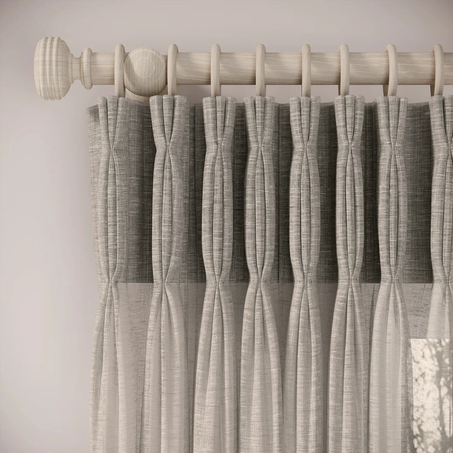 Double Dutch Curtains - Slubby Sheer - Hen of the Woods