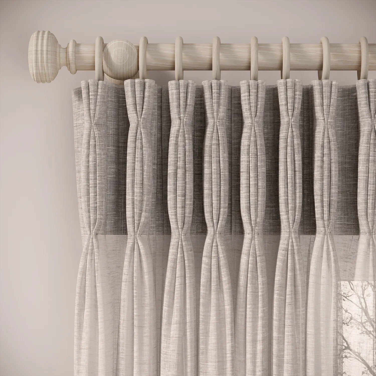 Double Dutch Curtains - Slubby Sheer - Tasteful