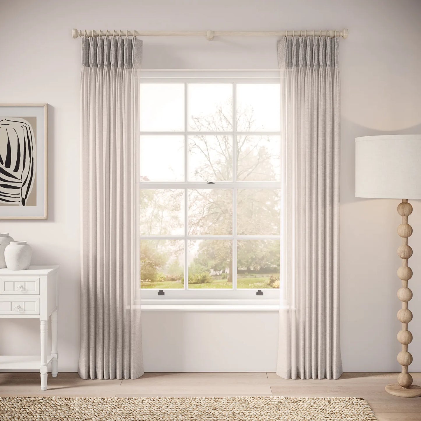 Double Dutch Curtains - Slubby Sheer - Tasteful