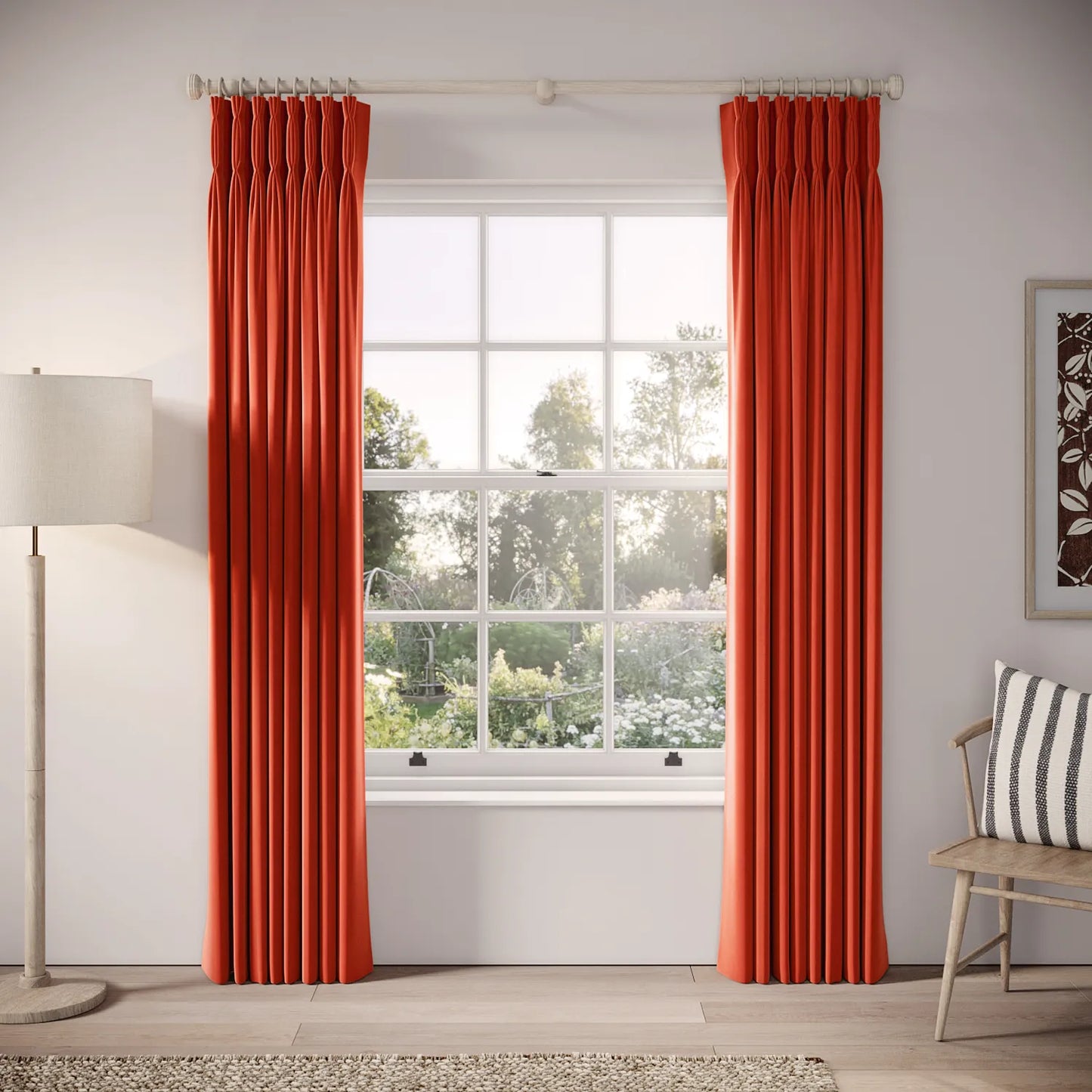 Double Dutch Curtains - Soft Velvet - Logburner