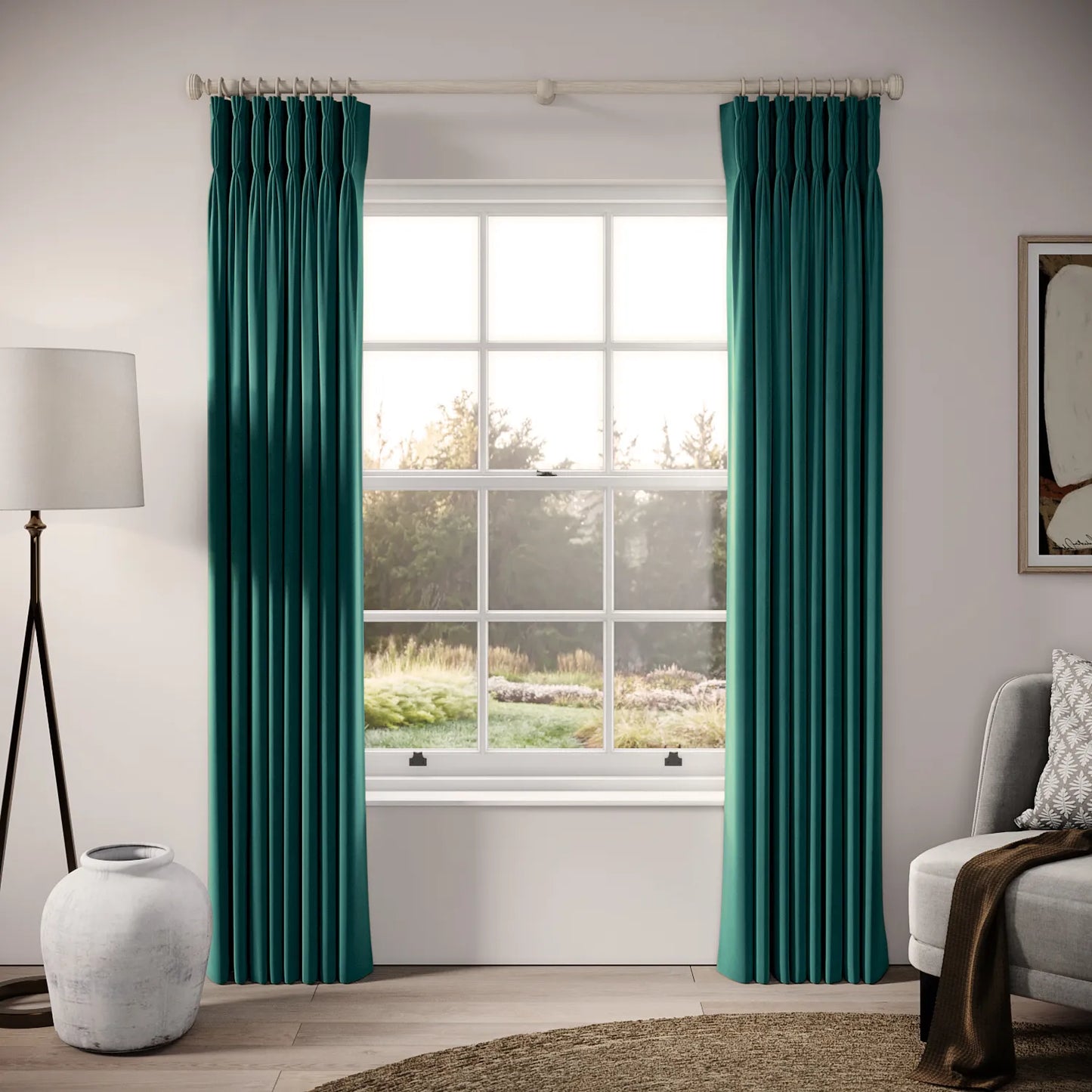Double Dutch Curtains - Soft Velvet - Mothercombe