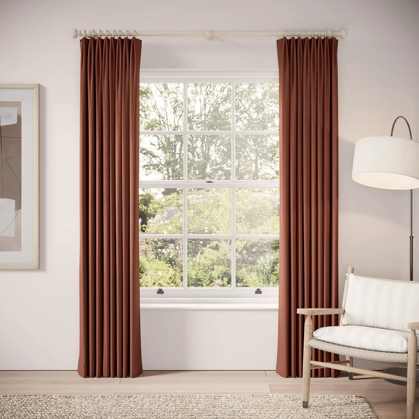 Fido Curtains - Eco Weave - Brimstone