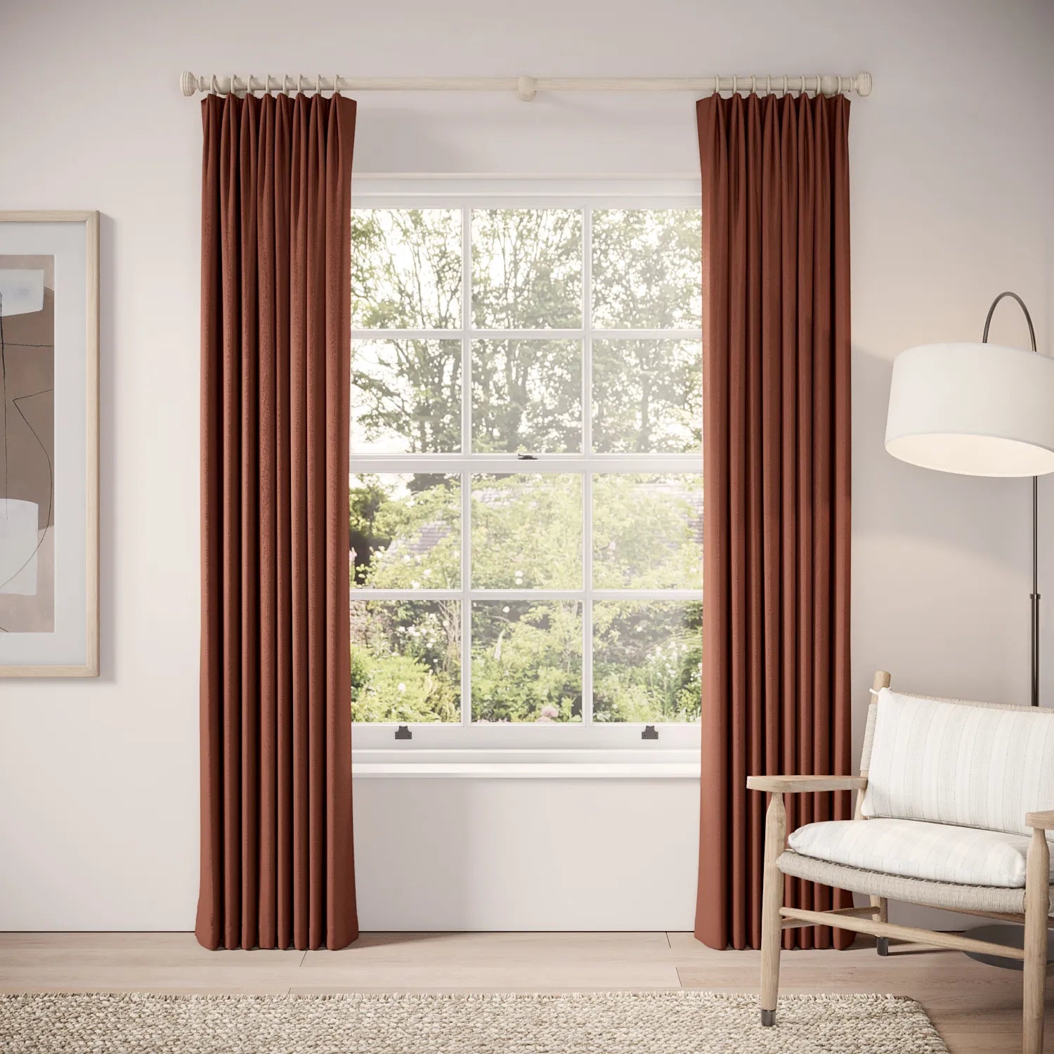 Fido Curtains - Eco Weave - Brimstone