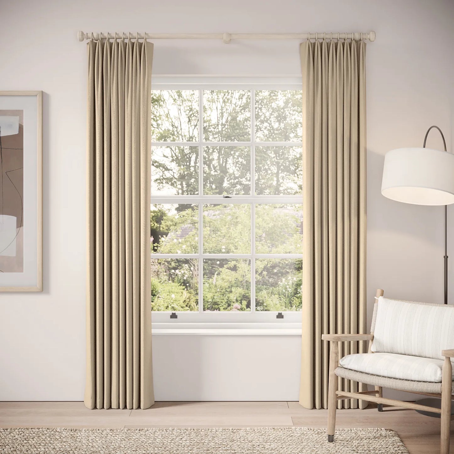 Fido Curtains - Eco Weave - Milky Coffee