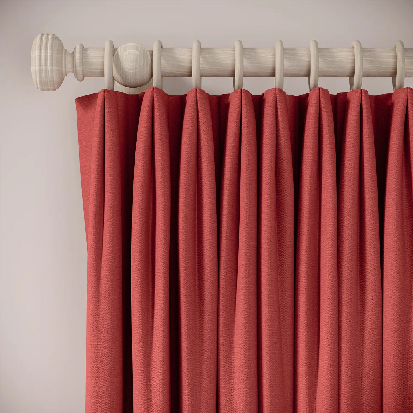 Fido Curtains - Linen Blend - Crimsonite