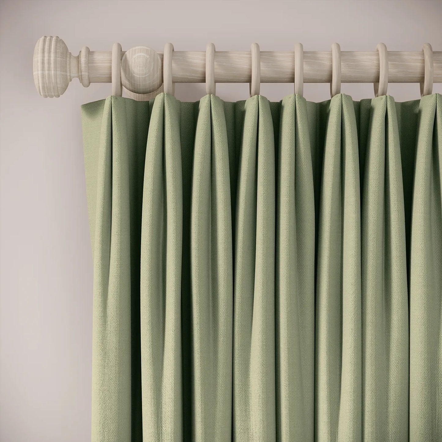 Fido Curtains - Linen Blend - Mint Julep
