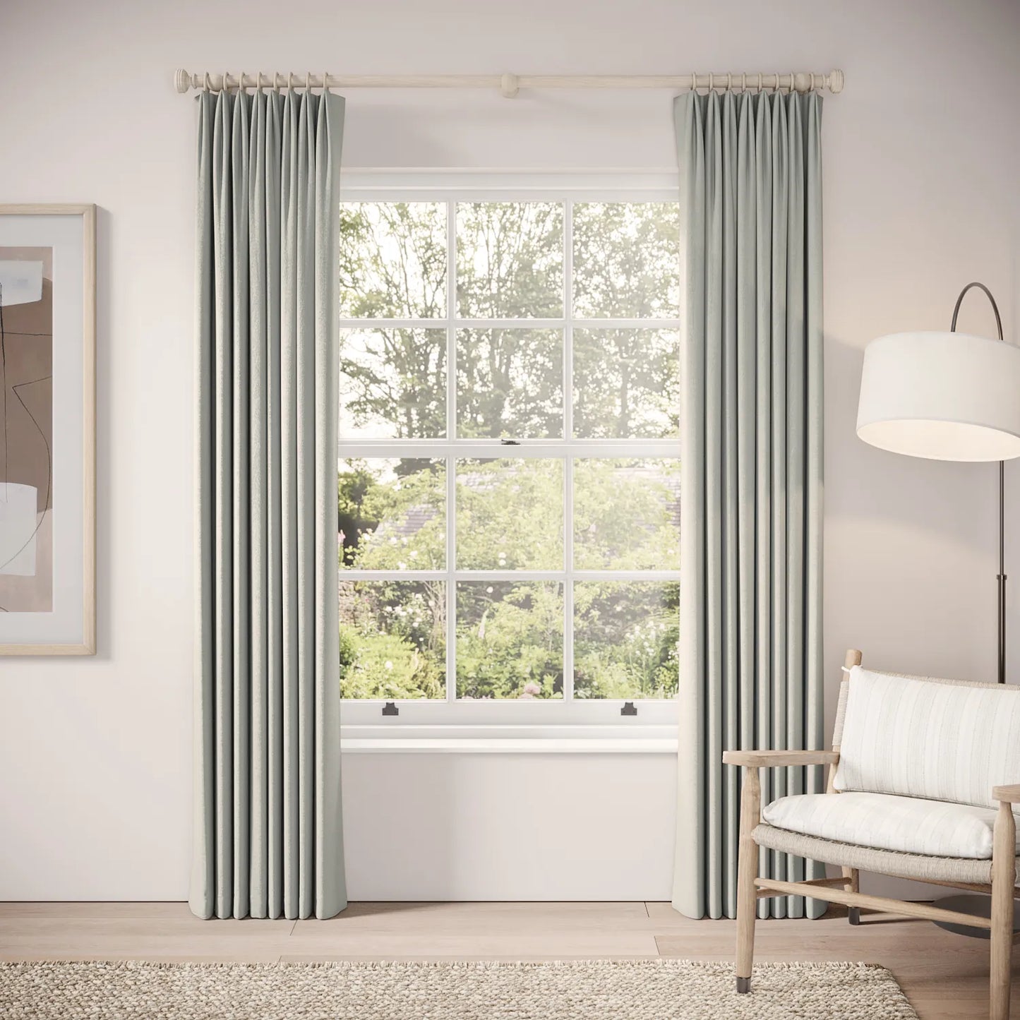 Fido Curtains - Linen Blend - Villa Blue