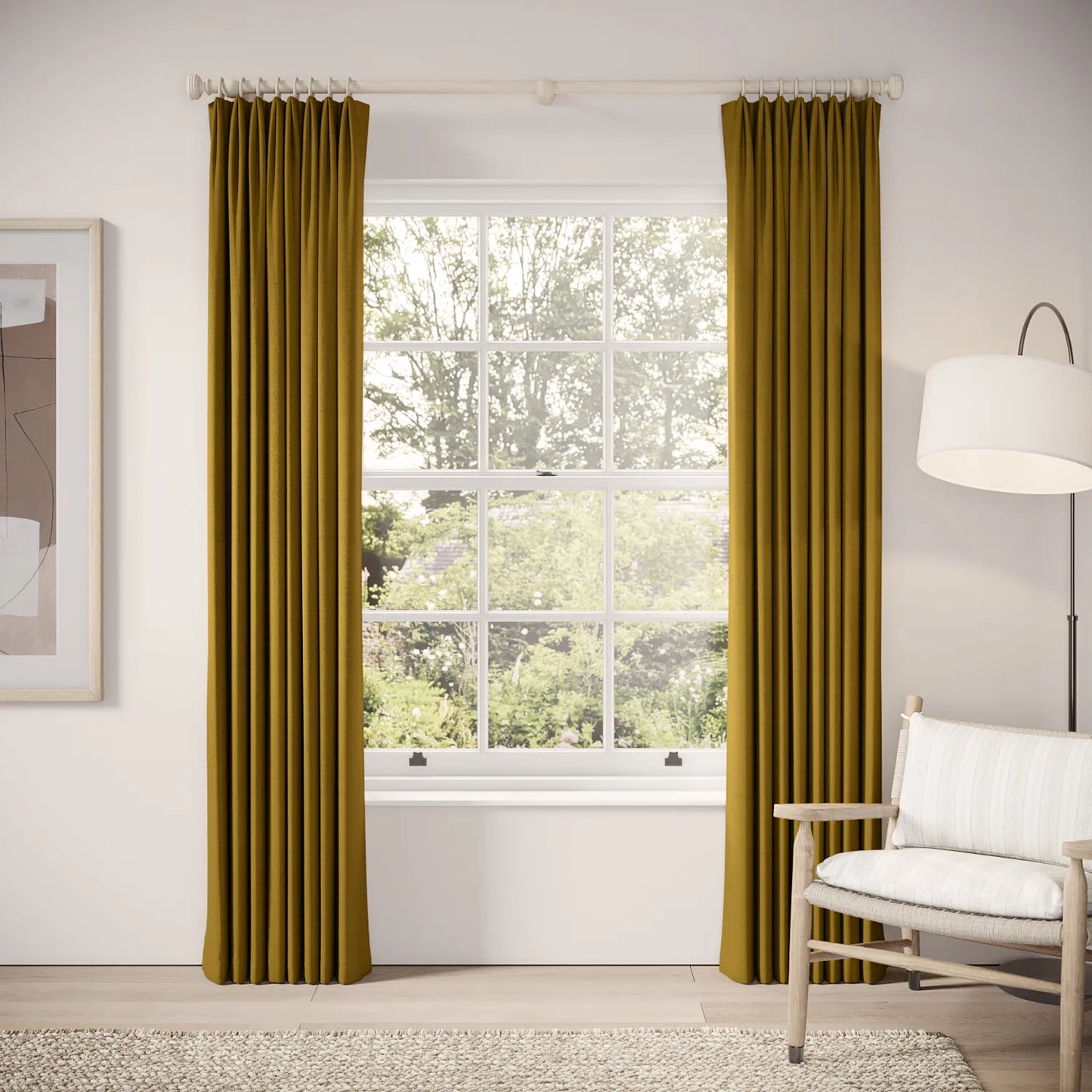 Fido Curtains - Pure Linen - Cezanne